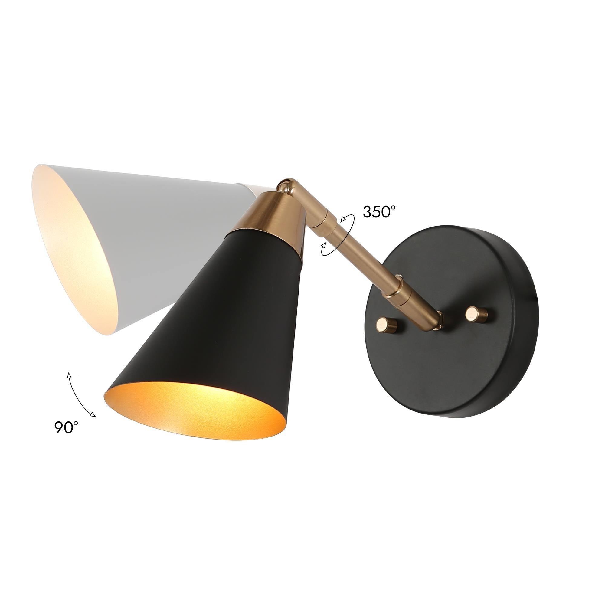 Kenon Matte Black Direct Wired LED Vanity Light, Energy Star