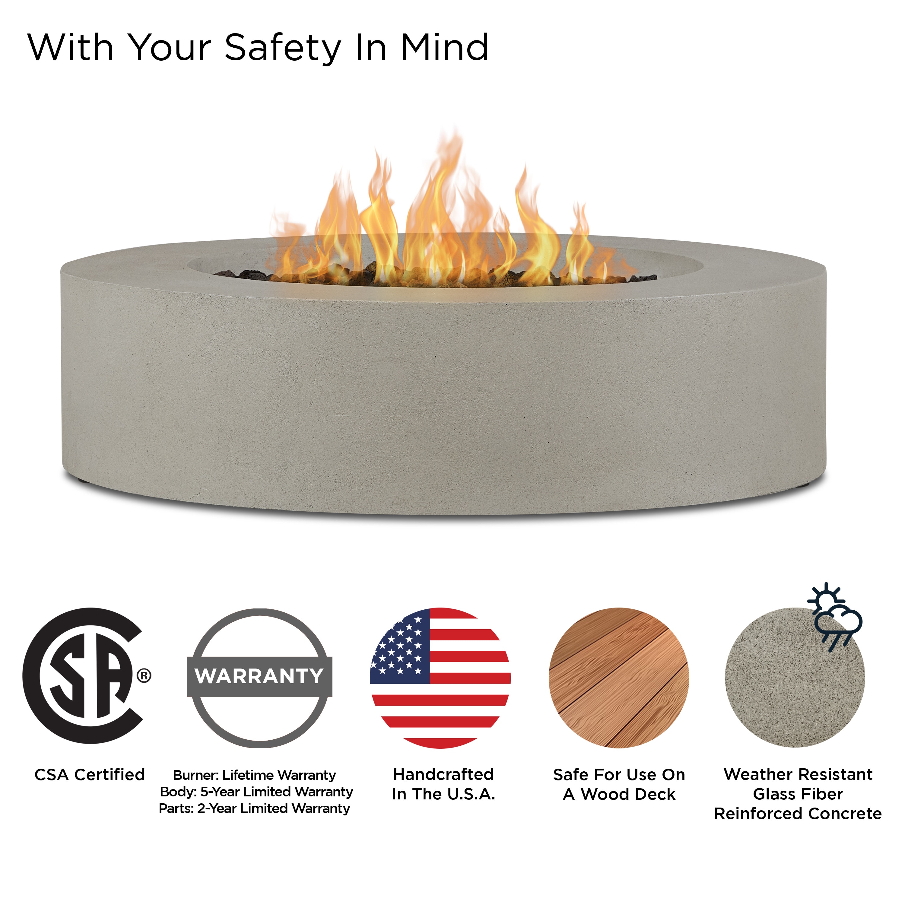 Jensen Co. 1593LP-FLNT Outdoor-Gas-Firepits - View #8