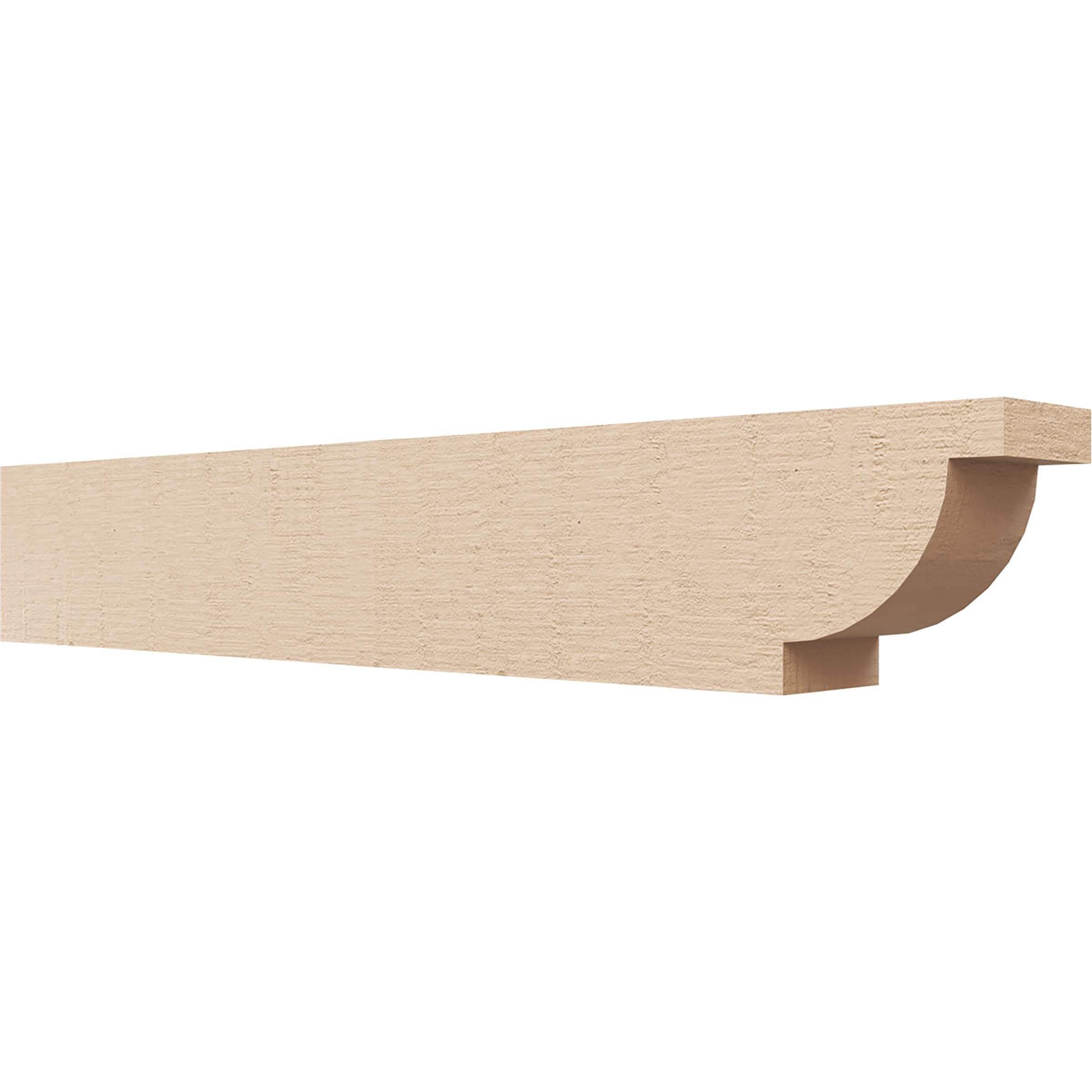 Ekena Millwork RFTU04X06X36ALPRCPR Alpine Woodgrain 4-in X 6-in X 36-in Brown Urethane Standard bracket