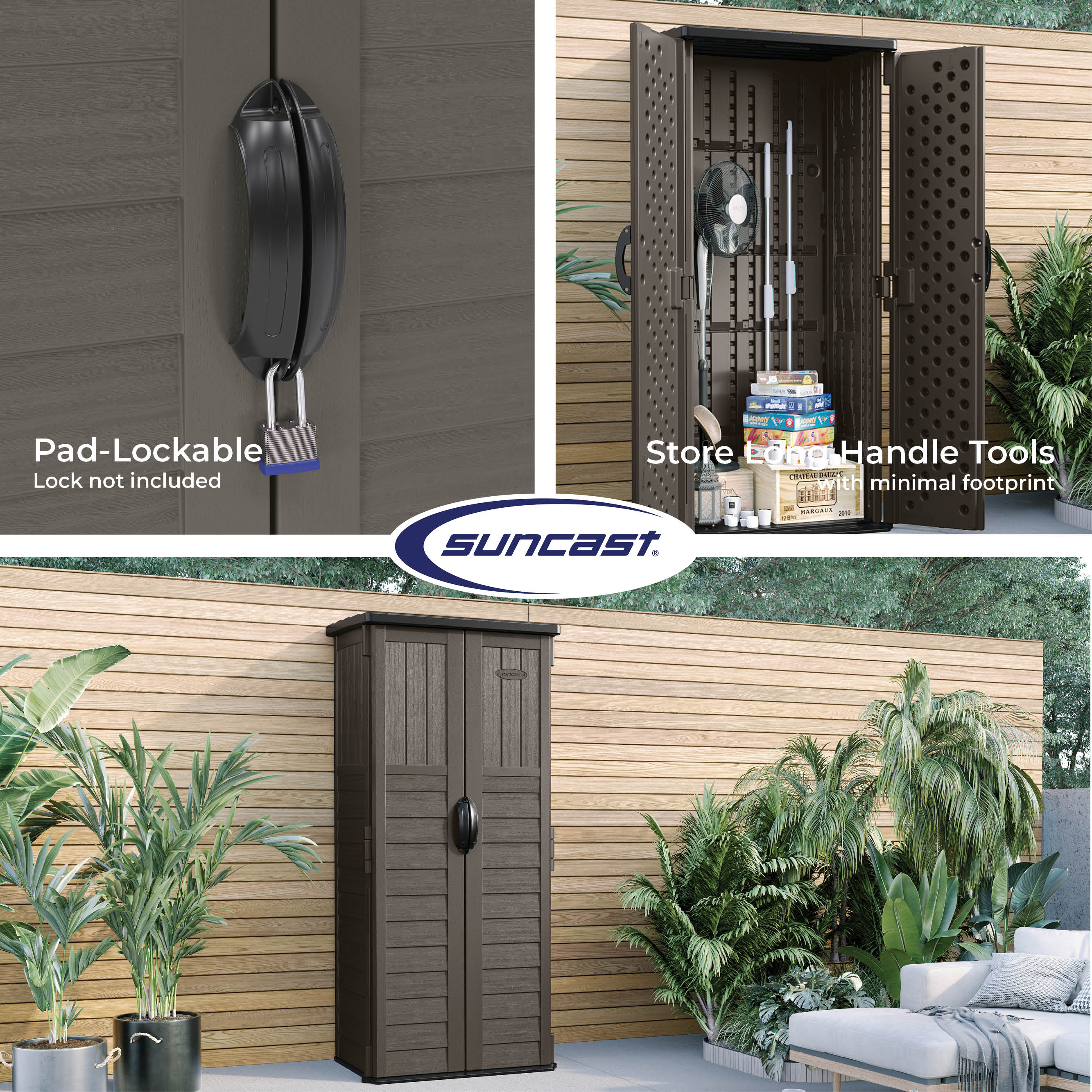Suncast BMS1250SB Vinyl-Resin-Storage-Buildings - View #8