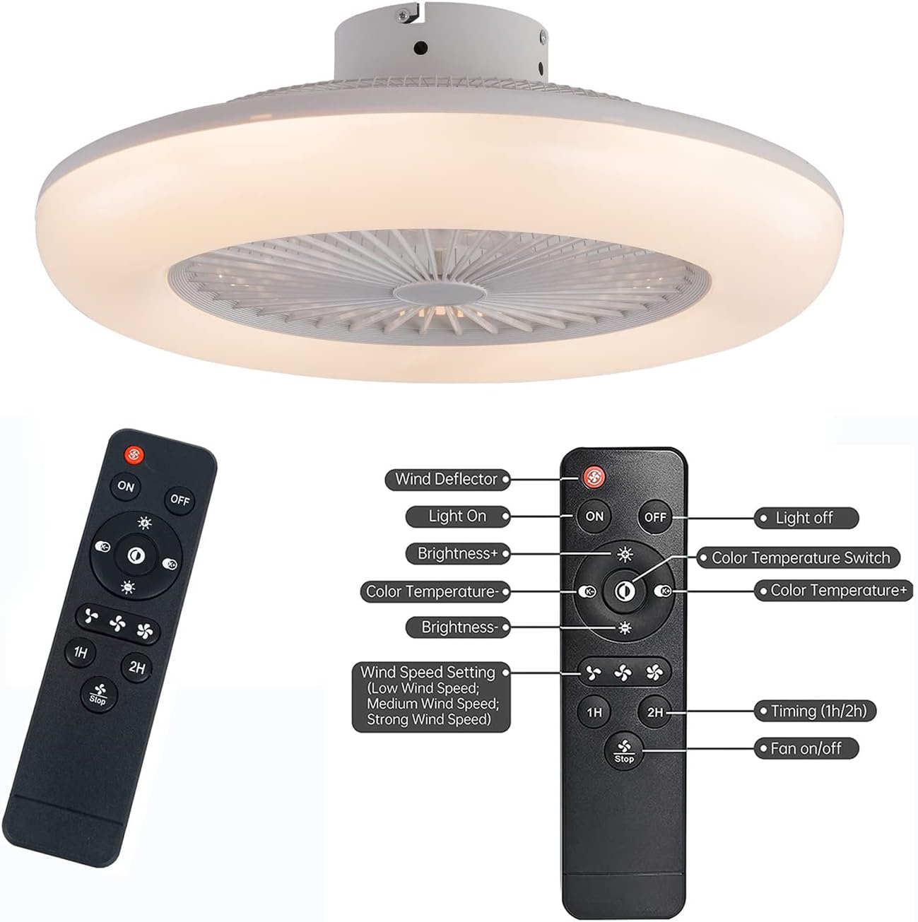 Oukaning HG-HCX-2754-US-BT Ceiling-Fans - View #6