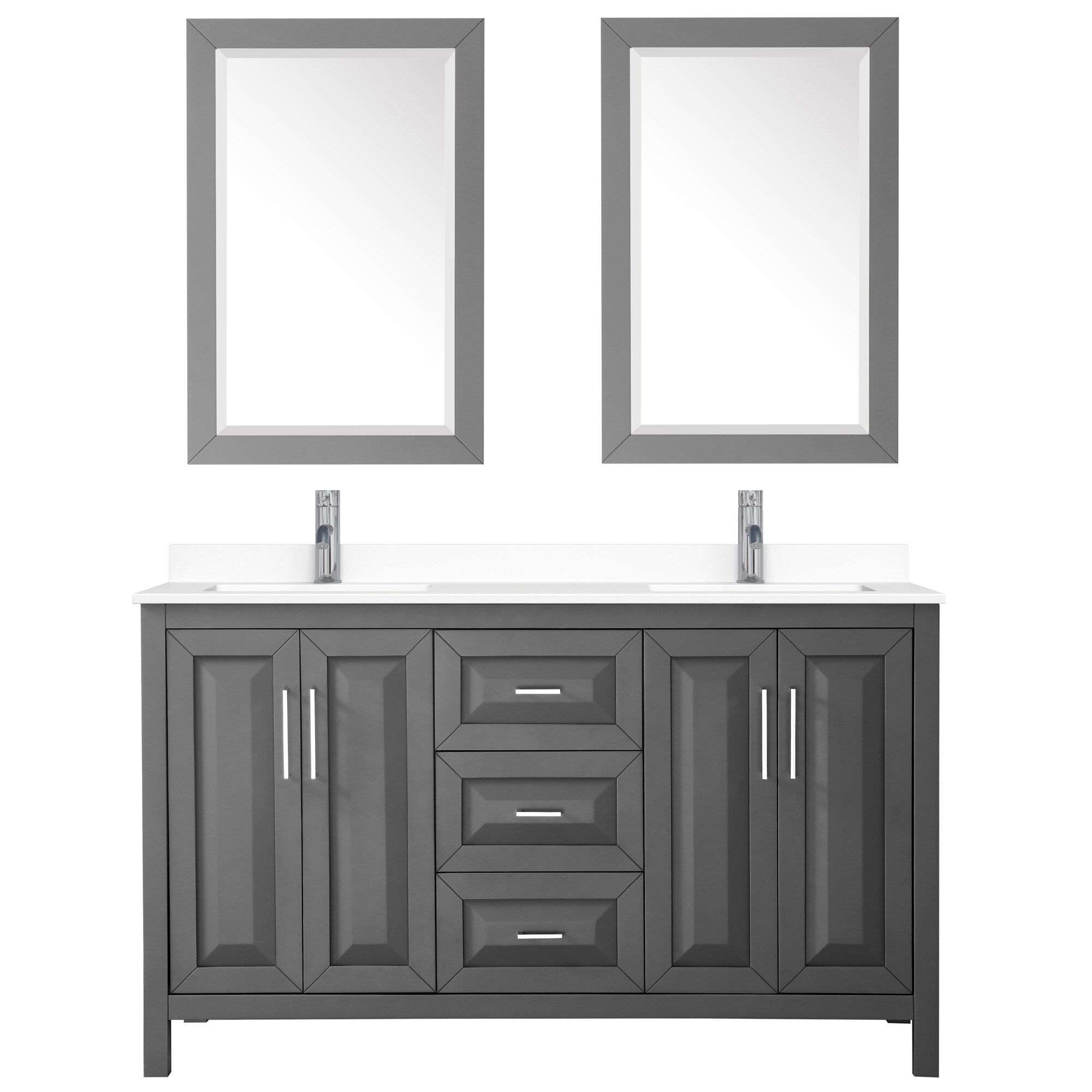 Wyndham Collection WCV252560DKGWCUNSM24 Bath-Vanity-Combo - View #3
