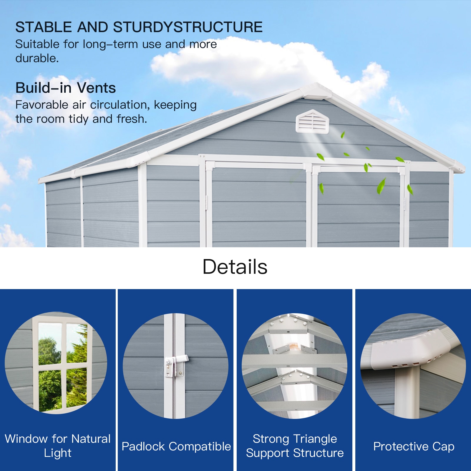 Mondawe MD-WWC00021 Vinyl-Resin-Storage-Buildings - View #7