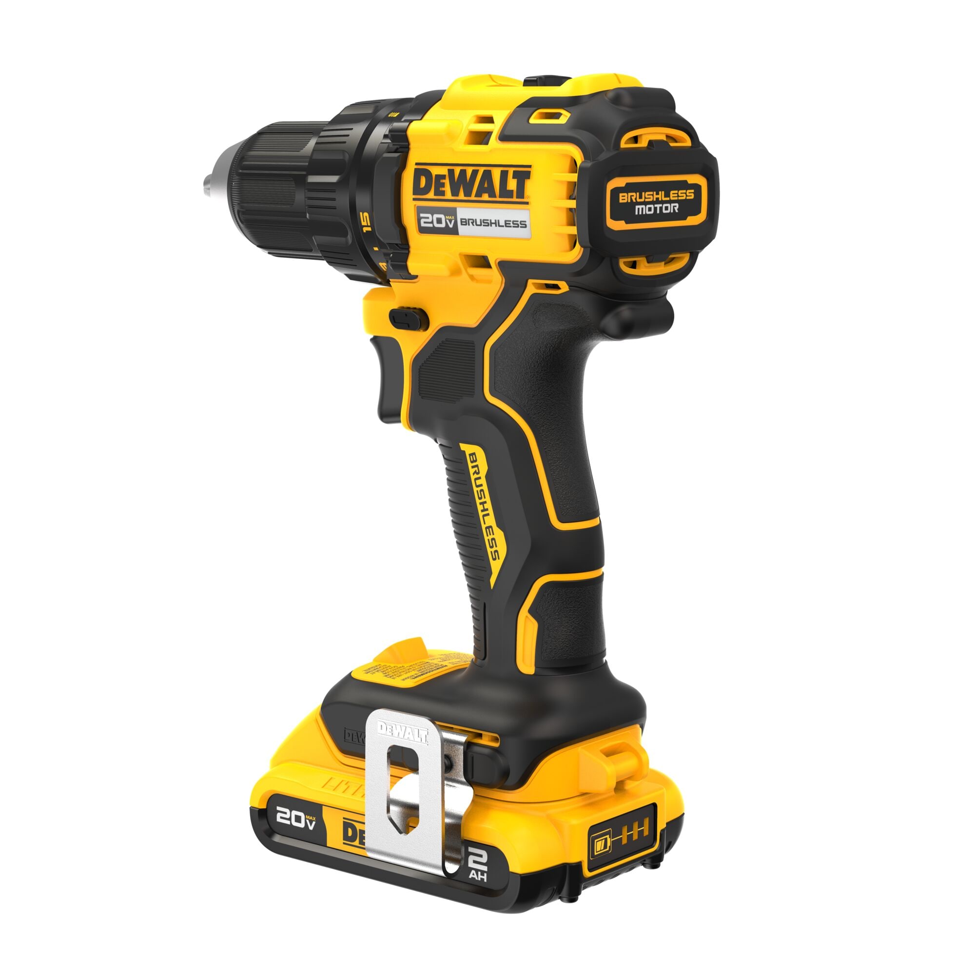 DEWALT 20-volt Max Brushless Drill (1-Battery Included, Charger Included  and Soft Bag included) in the Drills department at