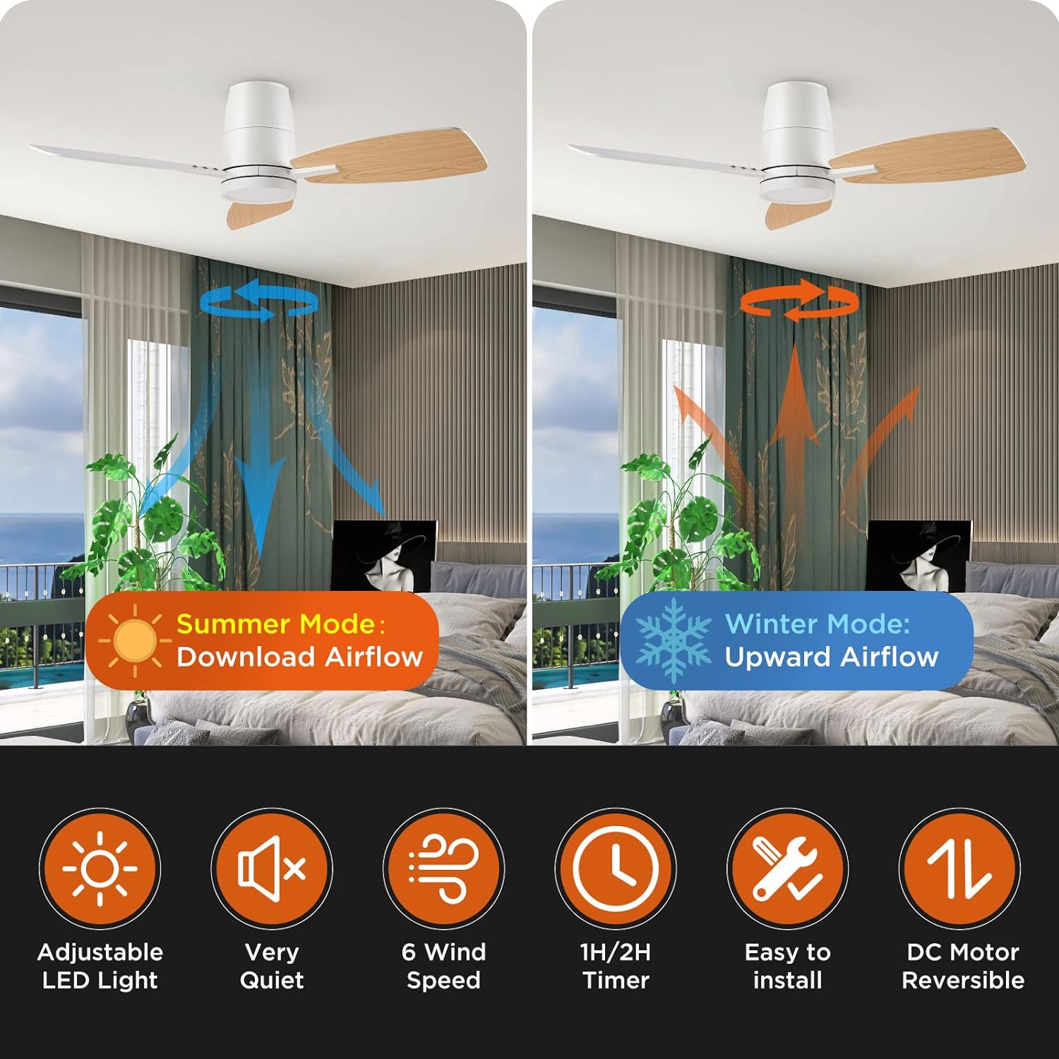 TALOYA TLY42-WE-3X-S3 Ceiling-Fans - View #2