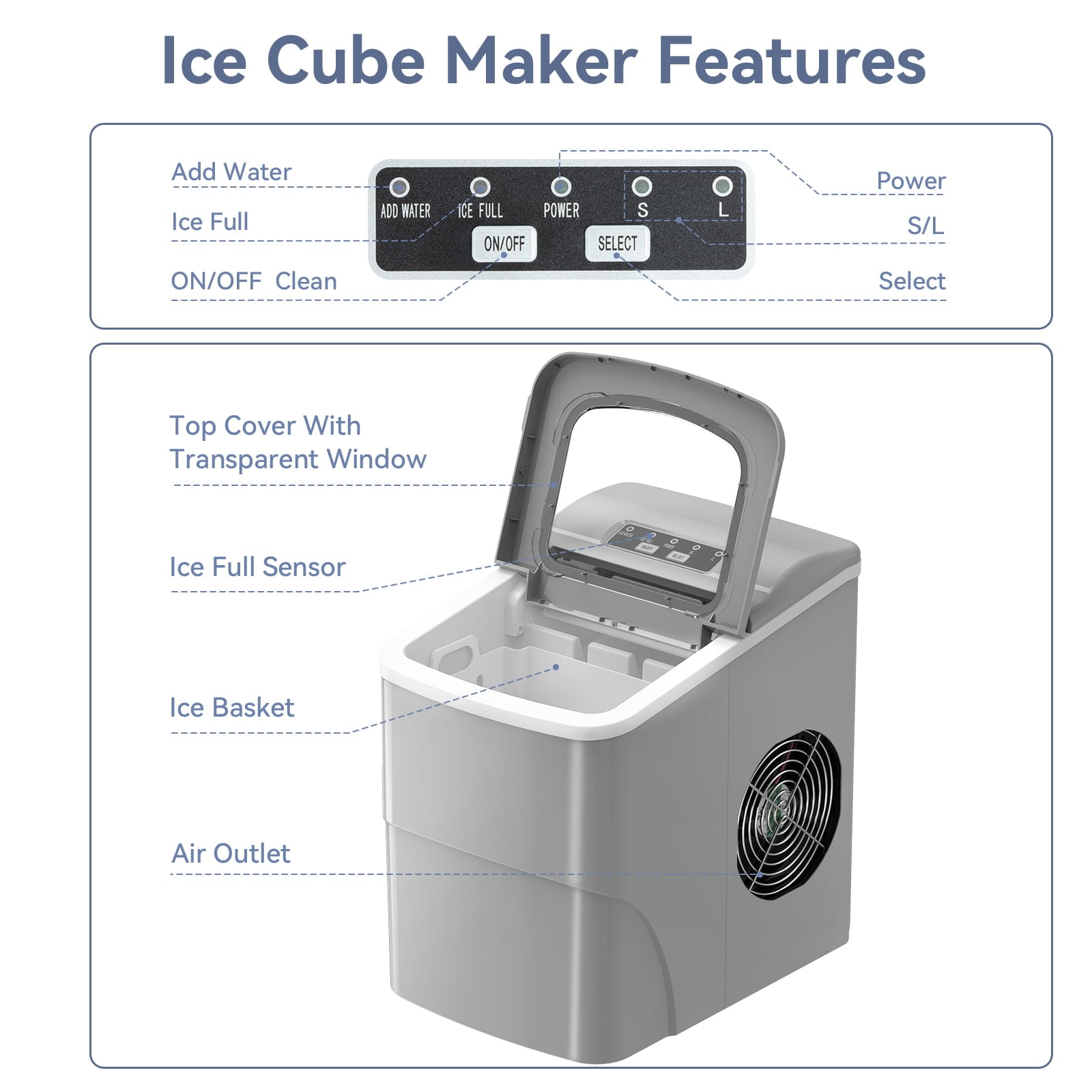 COWSAR Z5879-GREY Ice-Makers - View #5