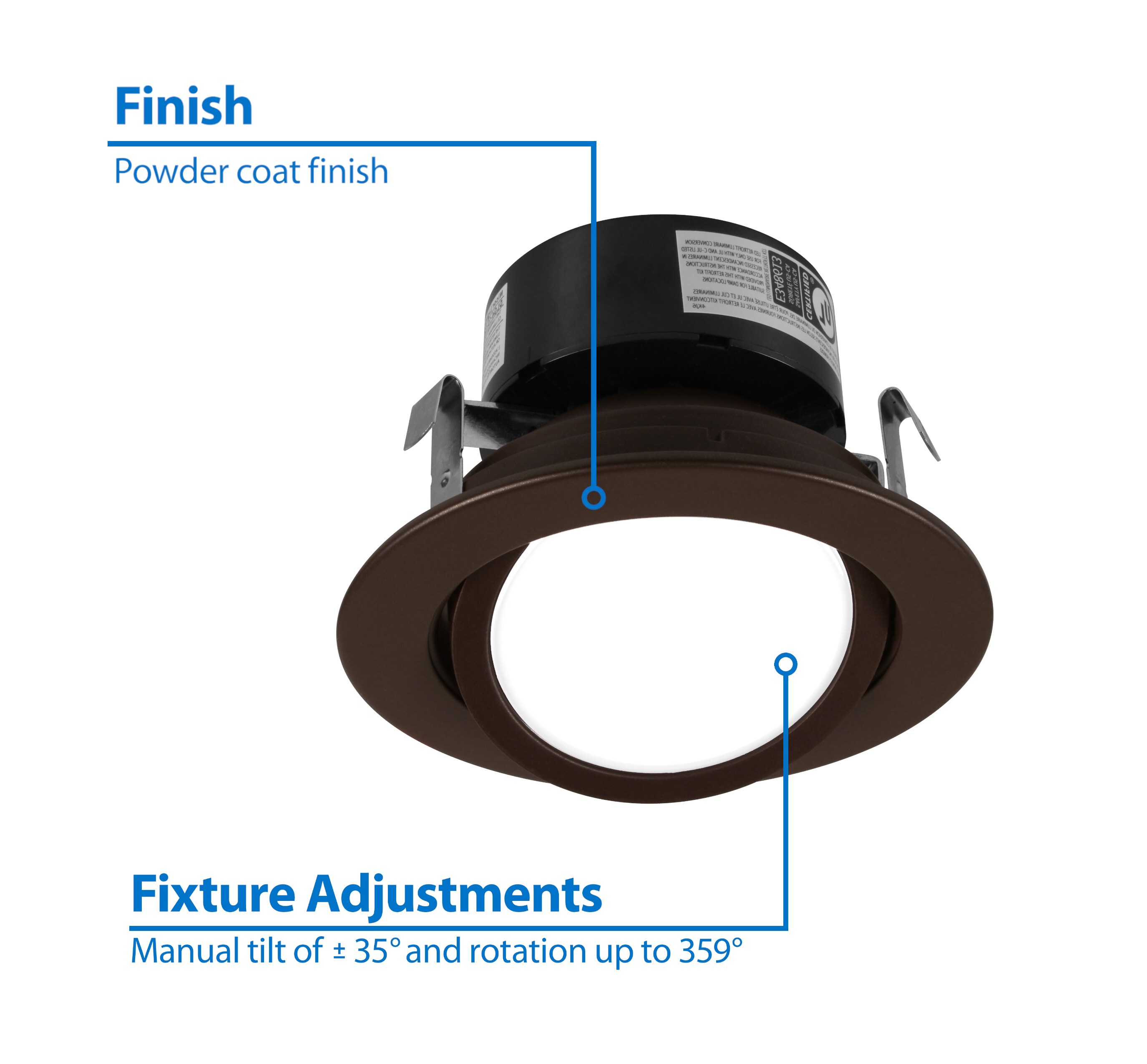 Nicor Lighting DLG4-10-120-3K-OB Led-Retrofit-Downlight - View #3