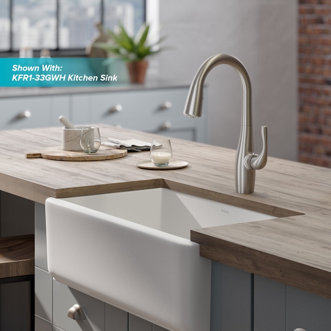 Esina Single-Handle Pull-Down Sprayer Kitchen Faucet with Dual Function Sprayhead in All-Brite Spot Free Stainless Steel Esina Single-Handle Pull-Down Sprayer Kitchen Faucet with Dual Function Sprayhead in All-Brite Spot Free Stainless Steel