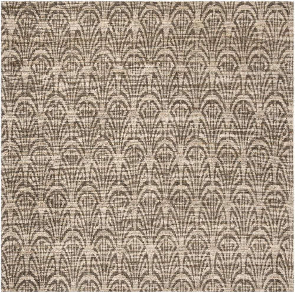 Safavieh CAP501B-6SQ Cape Cod Orleans 6 x 6 (ft) Synthetic Light Beige/Gray Square Indoor Abstract Coastal Area rug