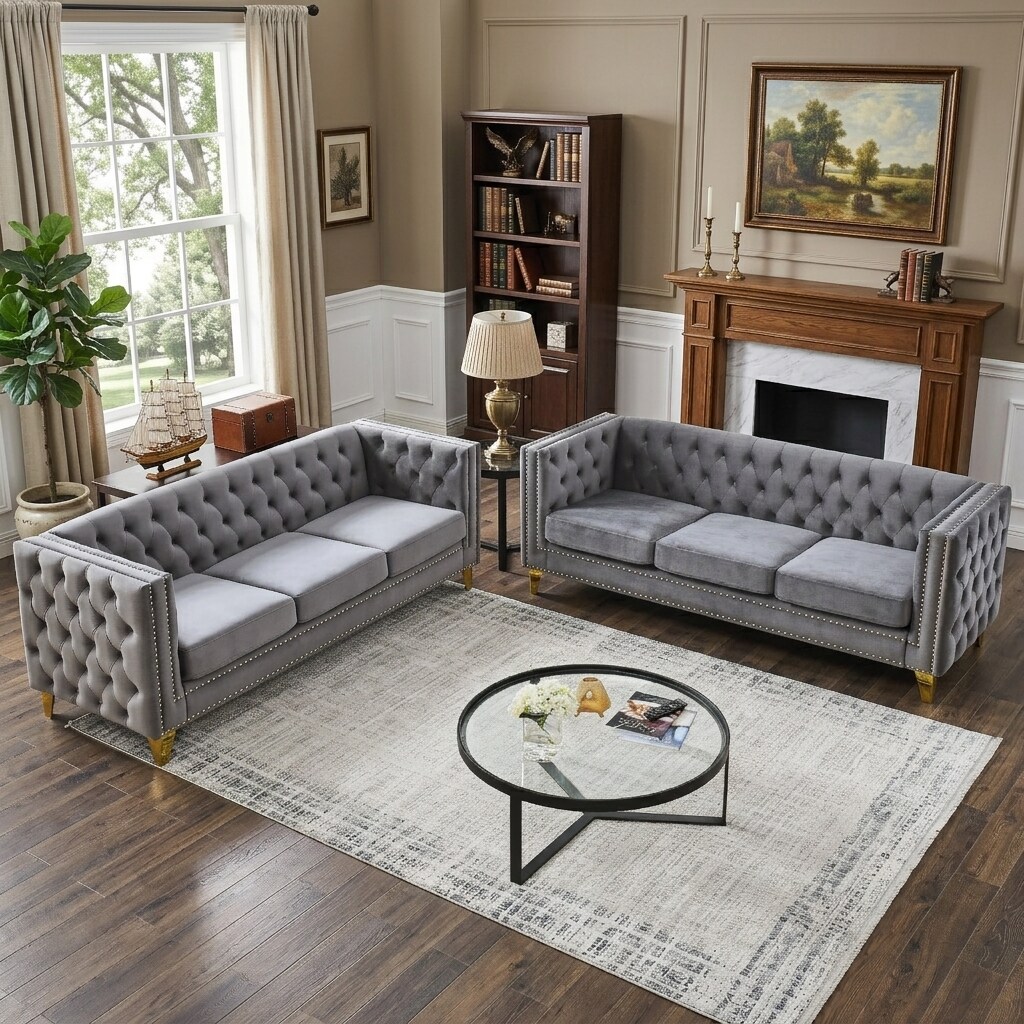 SINOFURN SYA020332GY Living-Room-Sets - View #2