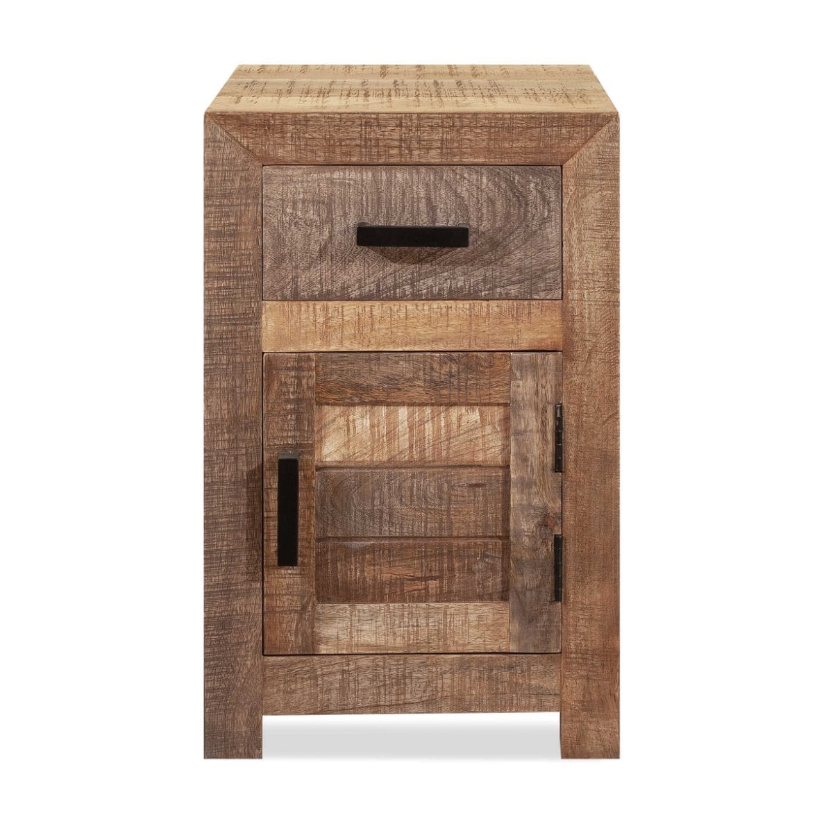 HomeRoots 4000379815 15.7-in W x 25.6-in H Natural Wood Industrial End Table Assembly Required