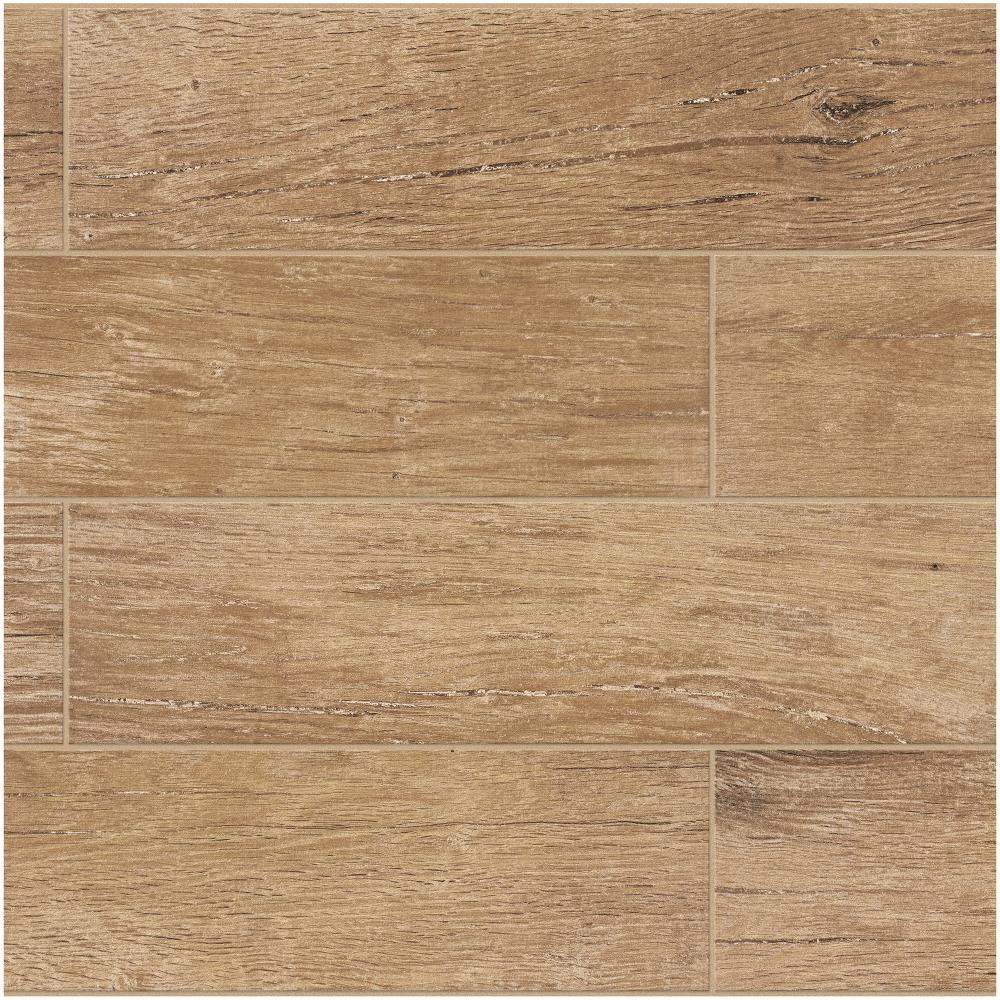 American Olean HP2266CHIPLWS Sample- High Pointe Natural Matte Porcelain Wood Look Floor and Wall Tile
