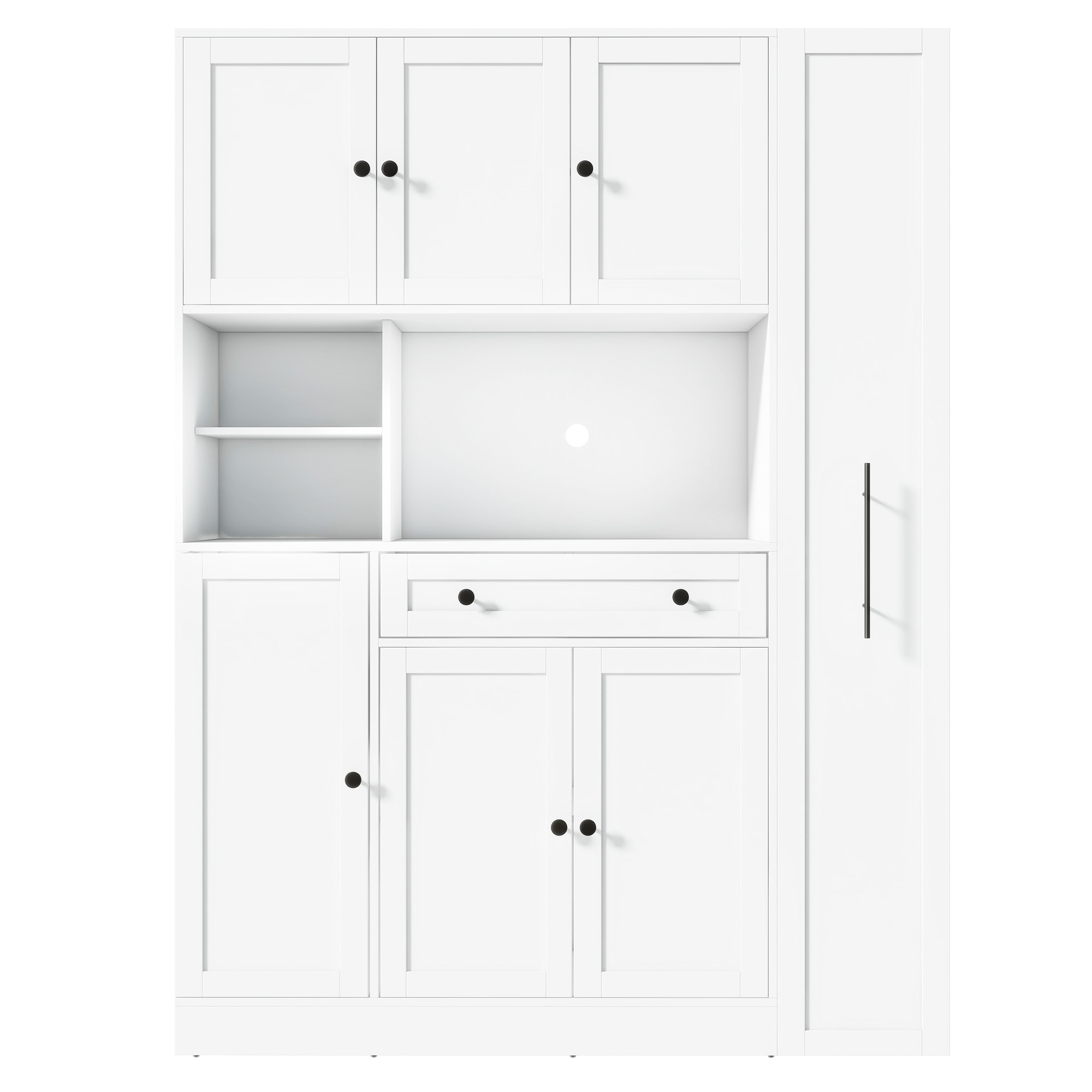 SINOFURN SYA330170WD Rustic White Pantry