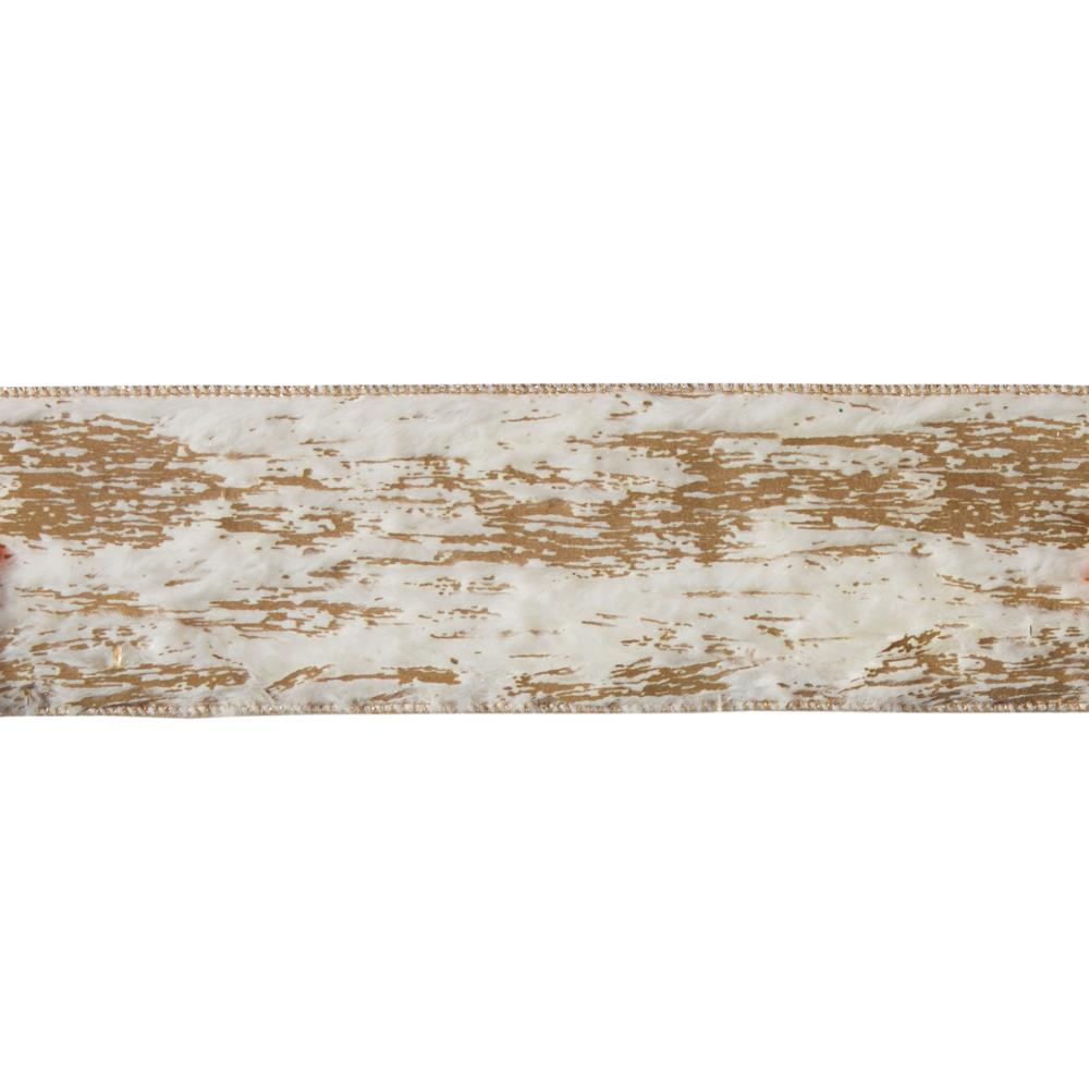Melrose International 77484DS 2-Pack 30-ft L x 2.5-in W Brown and White Ribbon