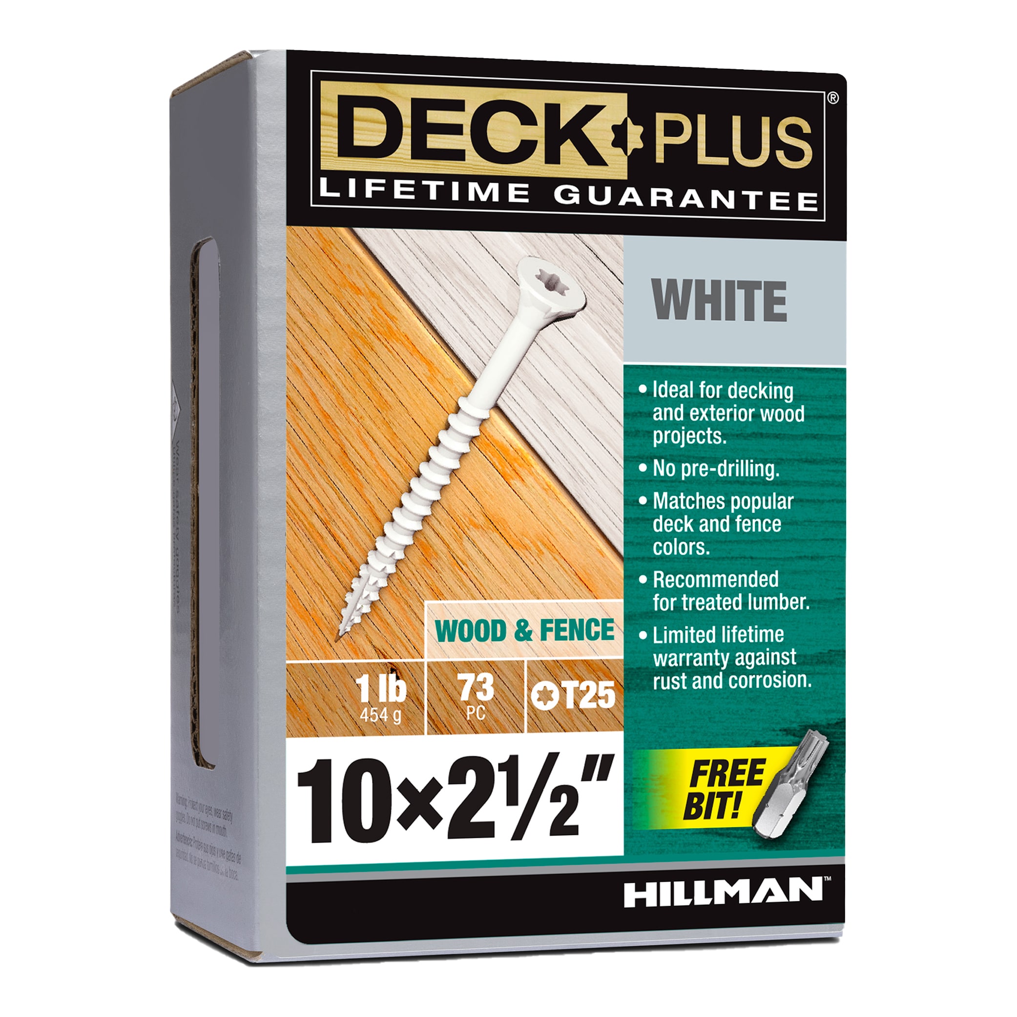 Deck Plus 48844 #10 x 2-1/2-in Wood to wood Deck Screws ( 87 -Per Box )