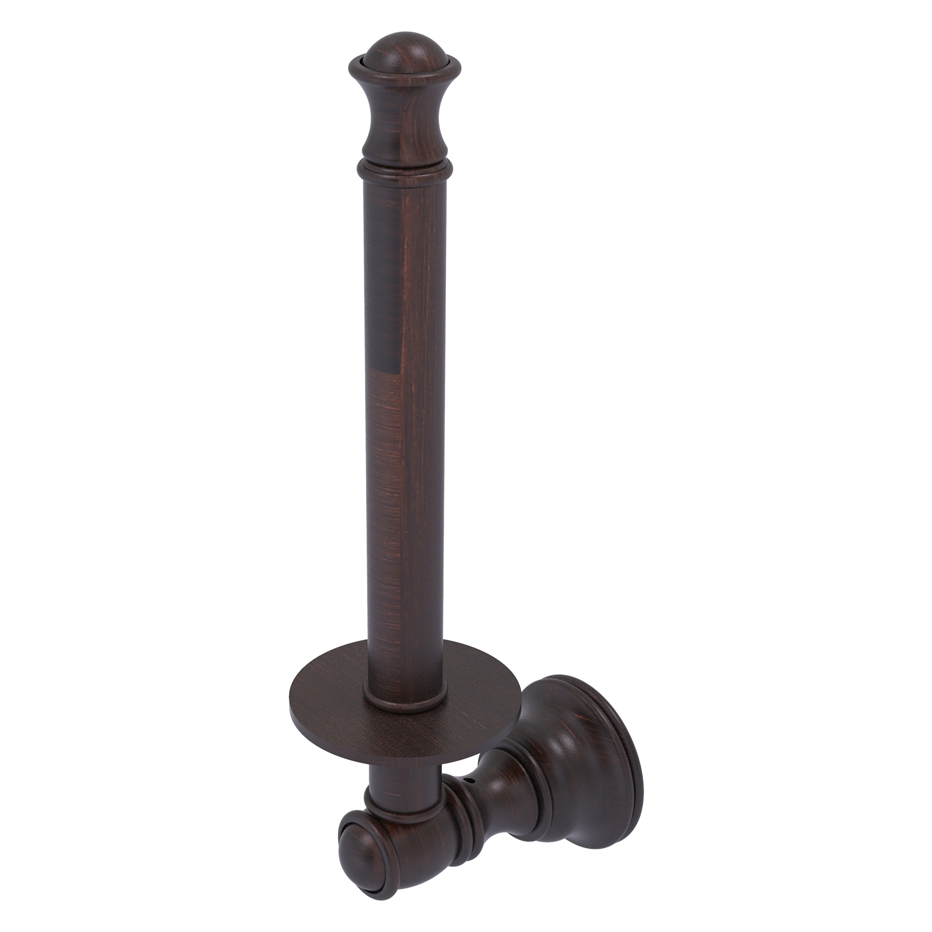 Allied Brass CL-24U-VB Carolina Venetian Bronze Wall mount Single post Toilet Paper Holder 1 -Rolls with Storage