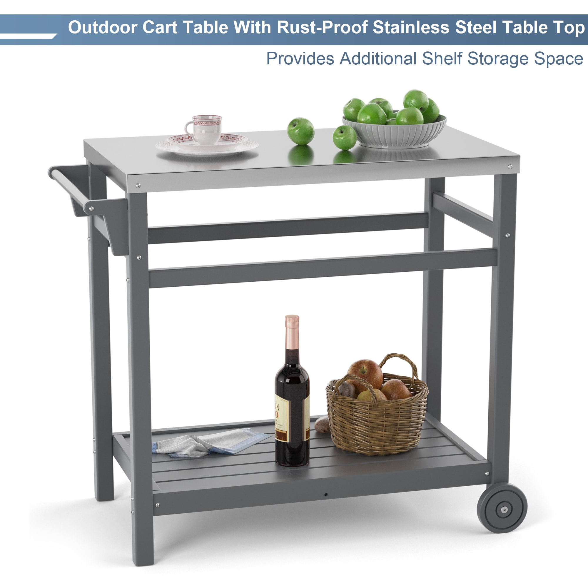 Poly furniture KC-SS01-GY Grill-Carts-Grill-Stands - View #5