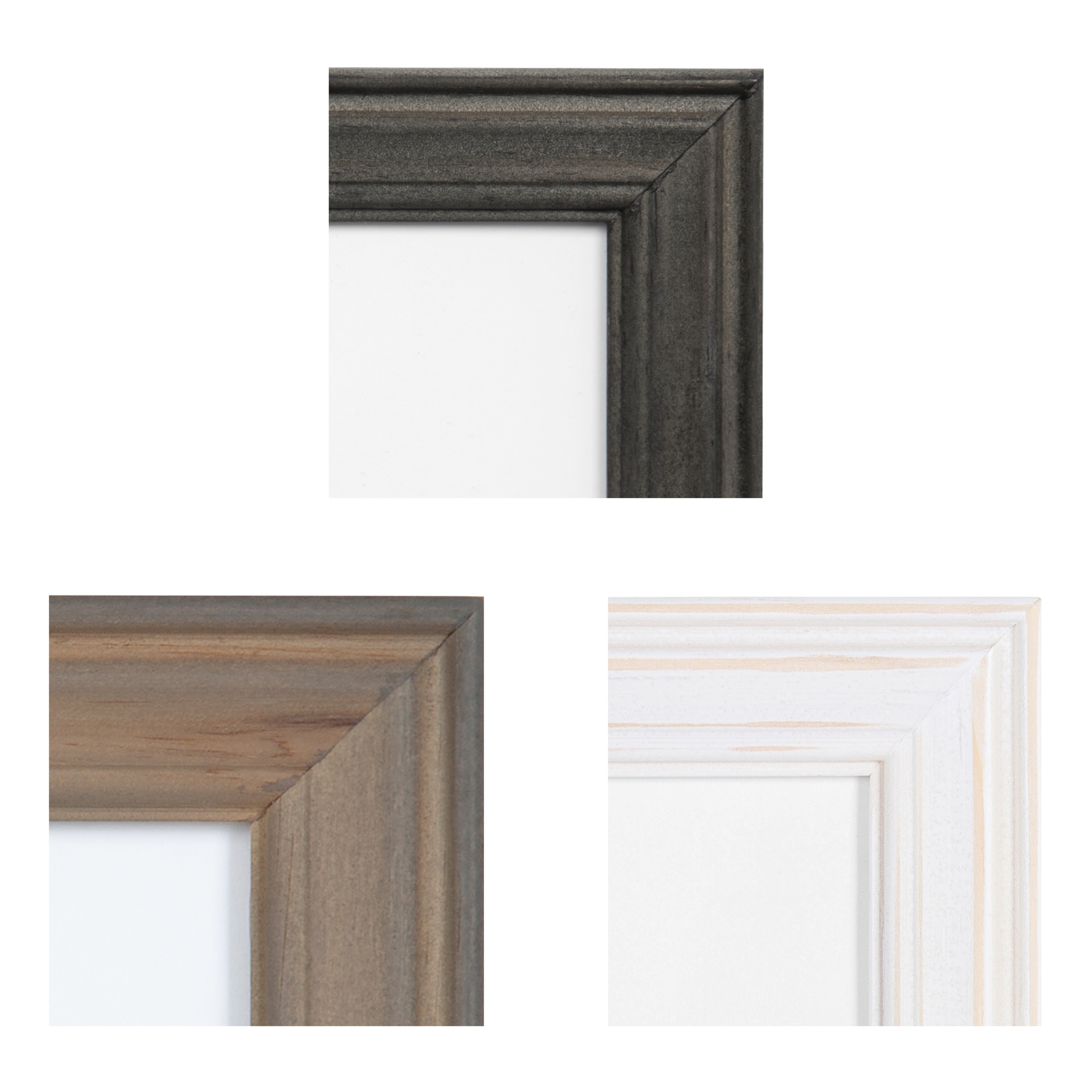 Kate and Laurel Multi/Gray Wood Picture Frame (4-in x 6-in) in the Picture  Frames department at