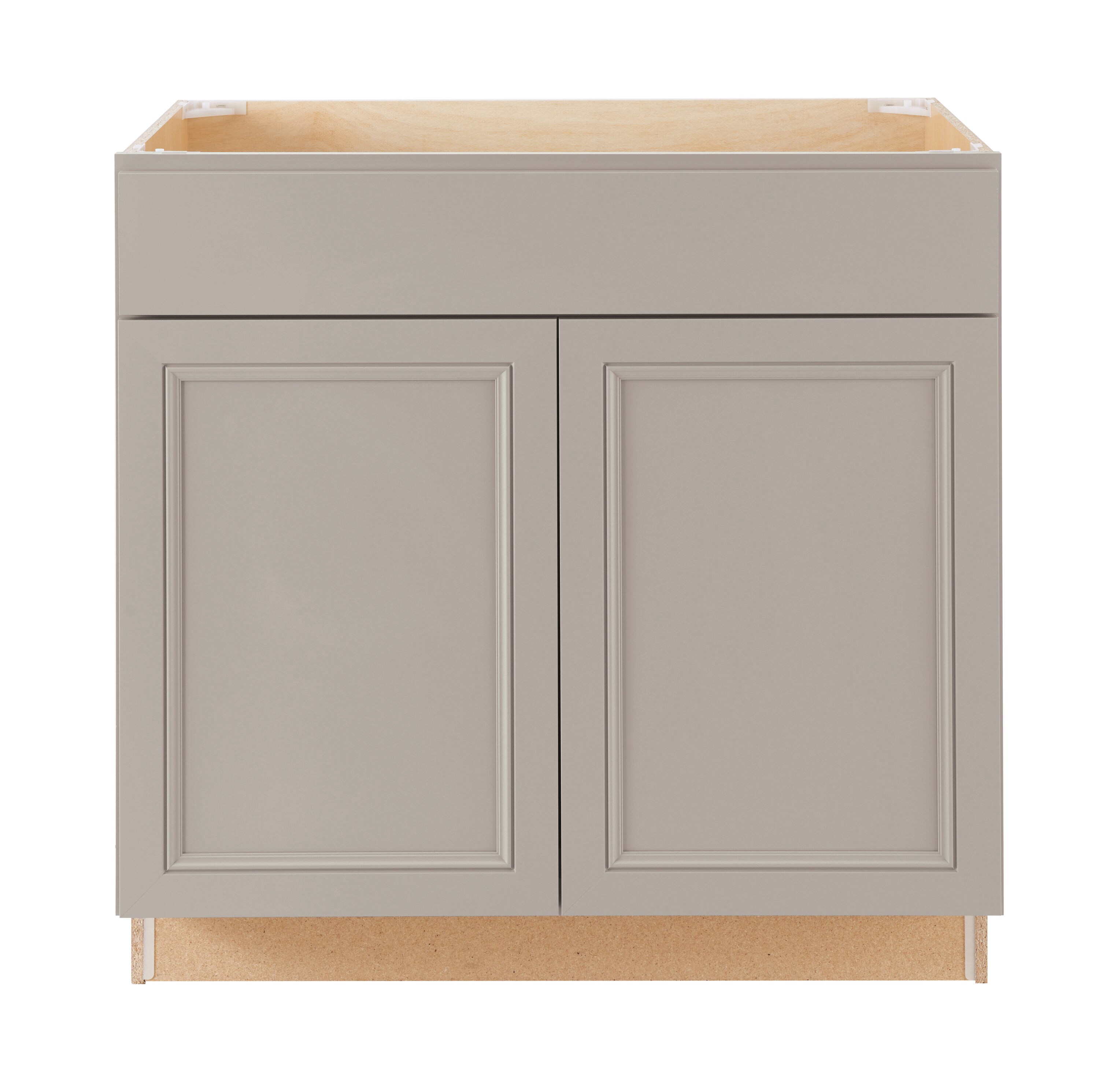 Diamond NOW Wintucket 36-in Cloud Gray Bathroom Vanity Base Cabinet ...