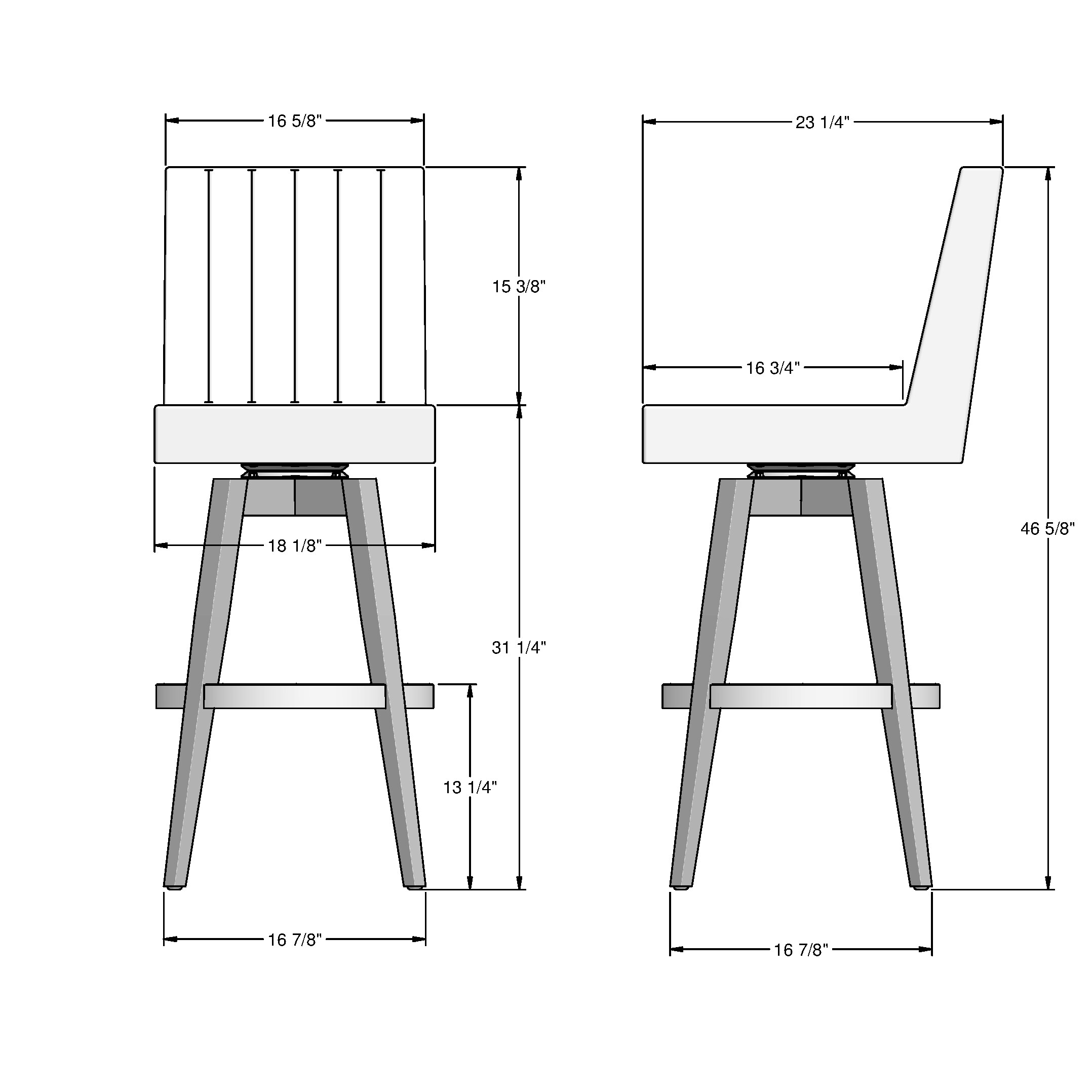 Amisco 44274-30WE/1B96BPF4 stools - View #4