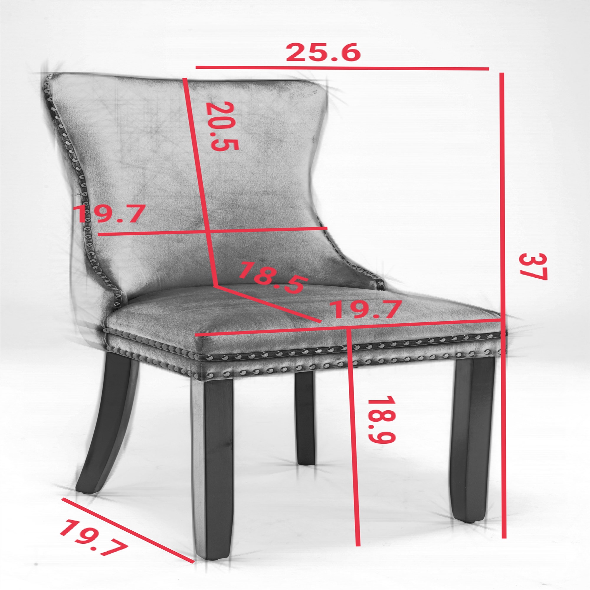 Standard size of dining best sale chair seat