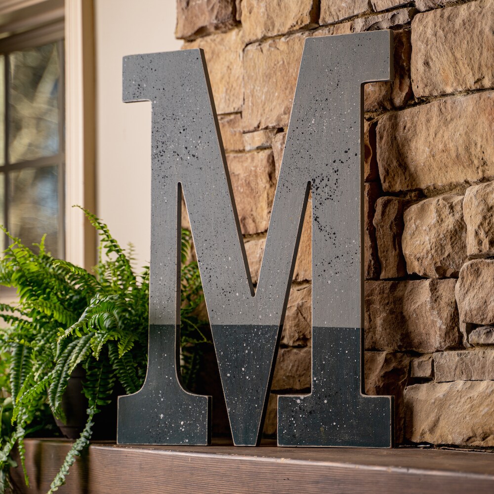 Wooden Fillable Letter M 22cm