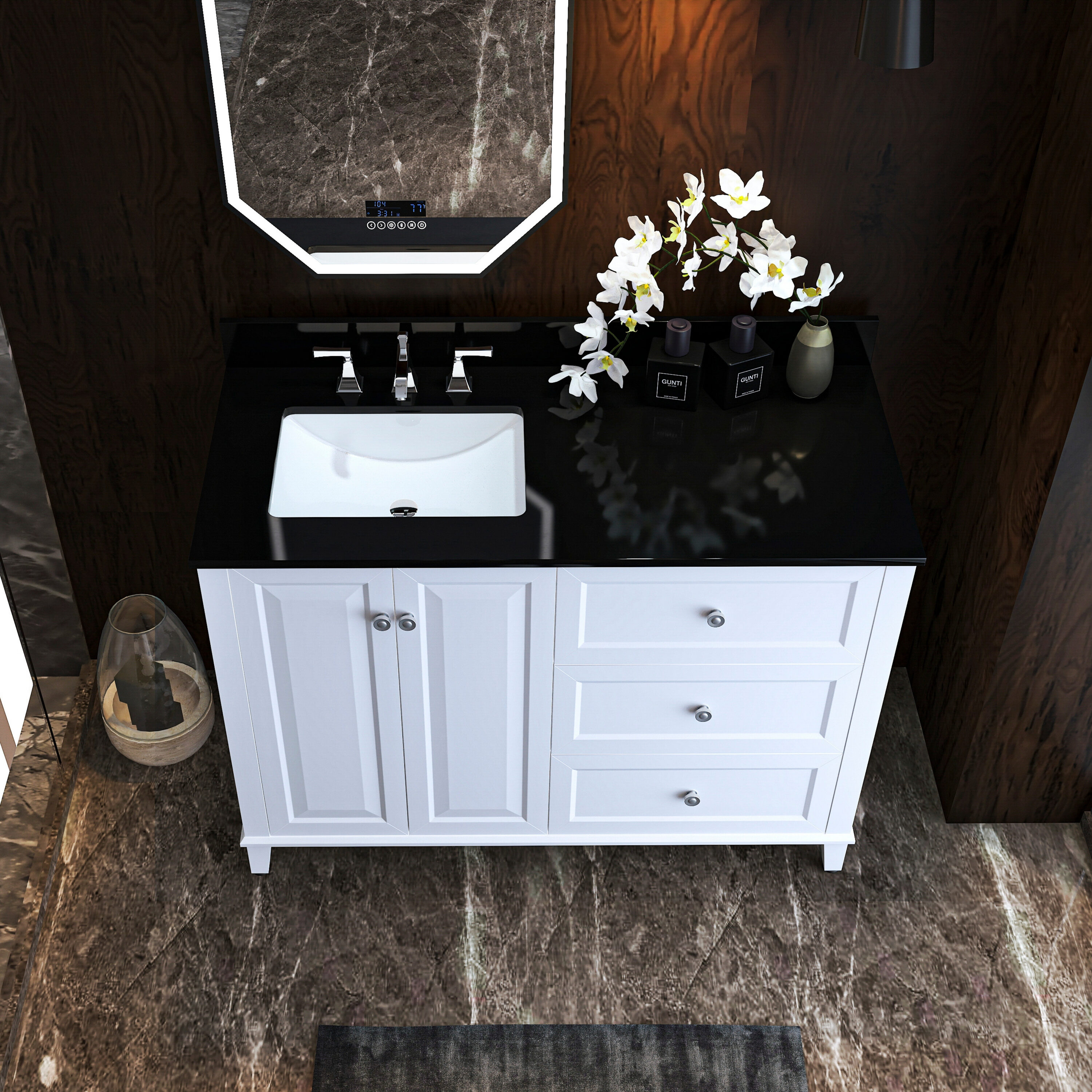 Ancerre Designs VTSMHANNAH48LWB1 Bath-Vanity-Combo - View #5