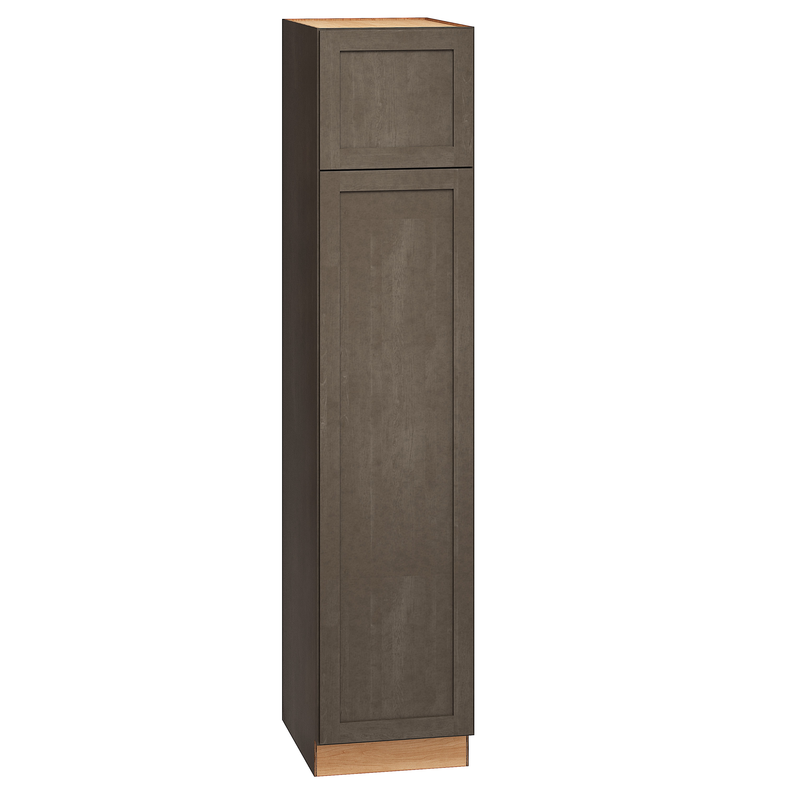 RELIABILT 334 U188424R Pinnacle 18-in W x 84-in H x 24-in D Stain Pantry Fully assembled Plywood Cabinet (Recessed Panel Slab)