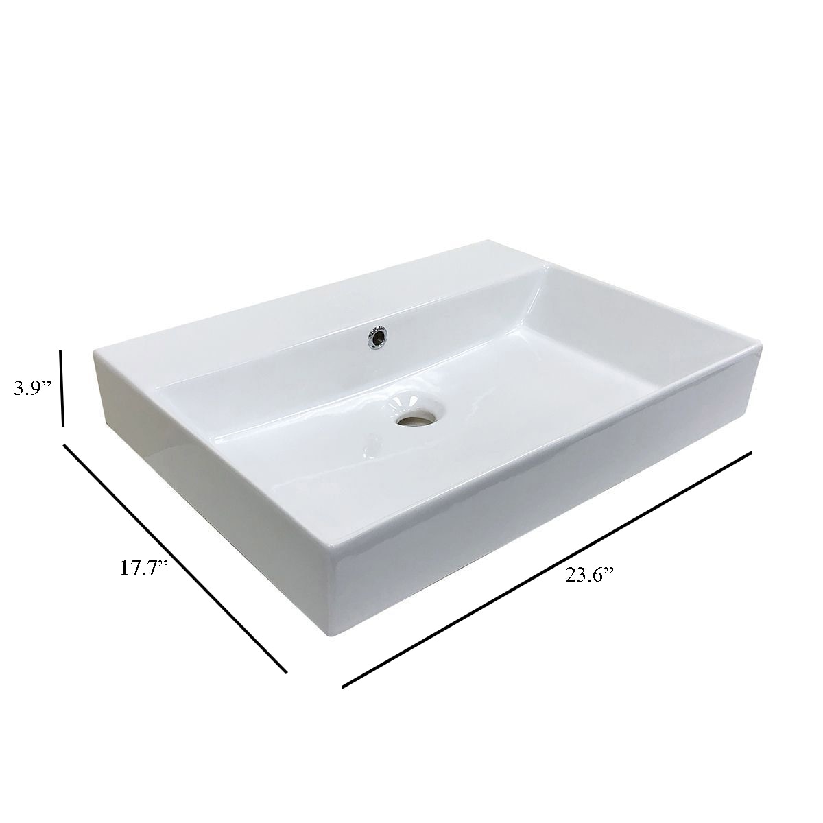 WS Bath Collections ENERGY 60.00 Bath-Sink - View #7