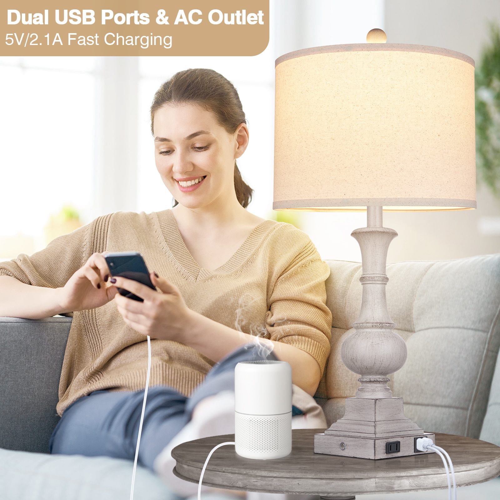 UrFurnishings TD-217 Table-Lamps - View #14