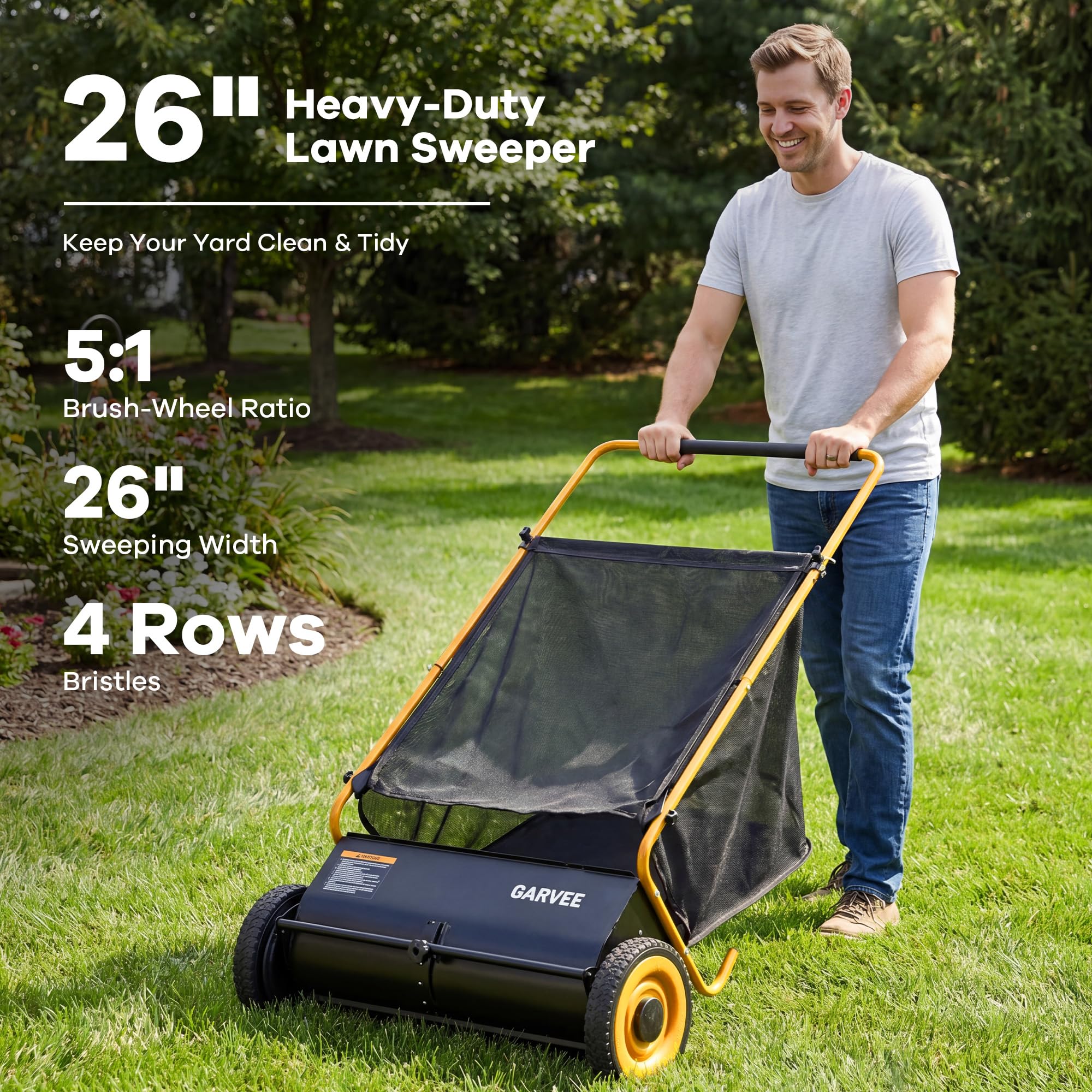 GarveeLife CLJ-E38Z5NHFWTY3RZ lawnsweeper - View #2