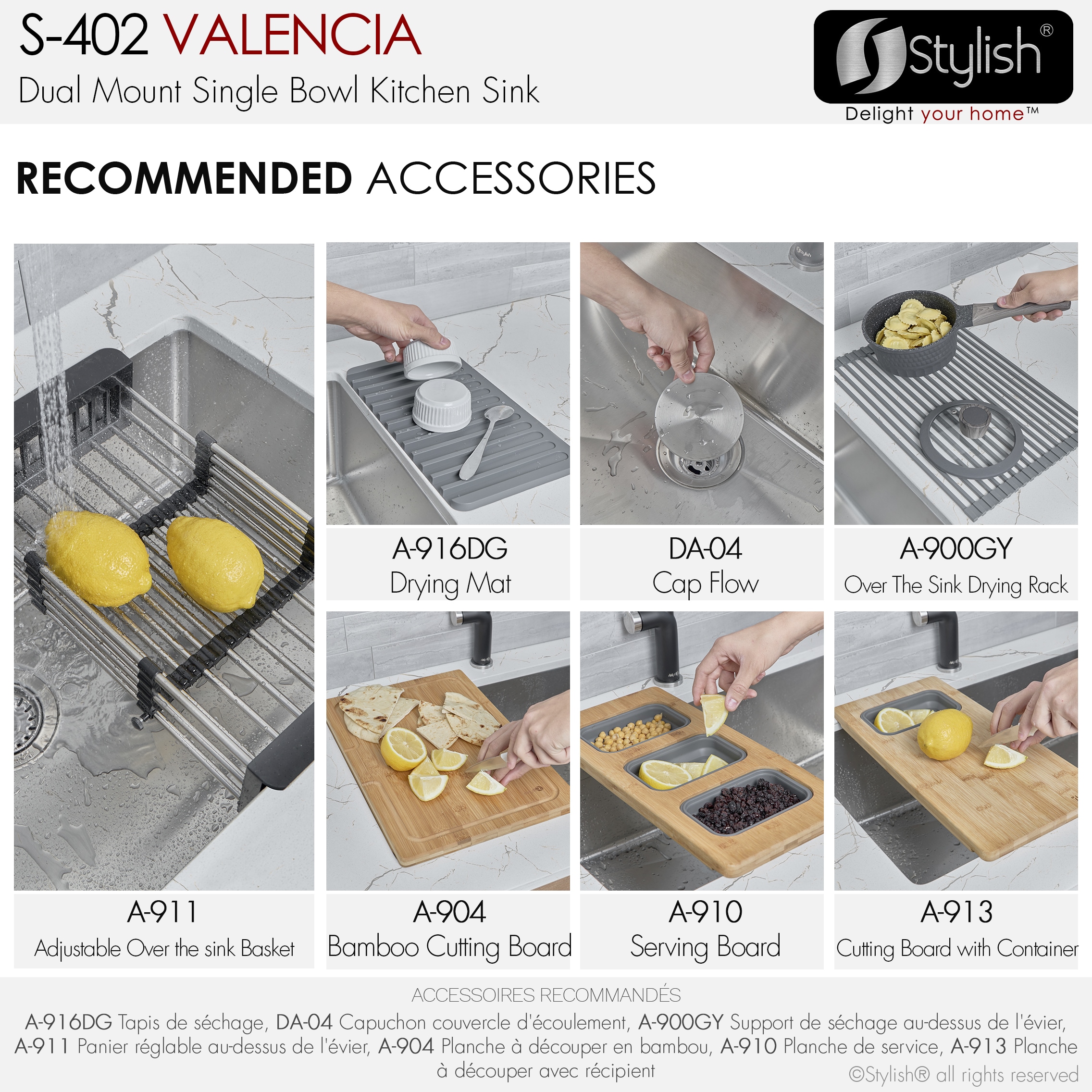 Stylish S-4021 Kitchen-Sinks - View #8