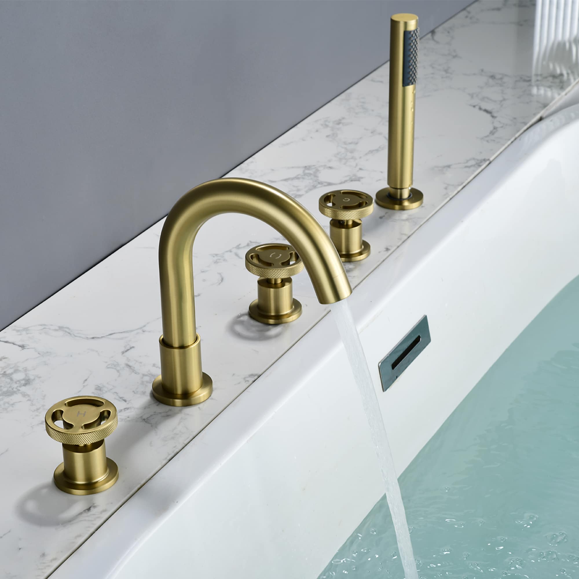 WELLFOR WA8020CH Roman-Tub-Faucets - View #2
