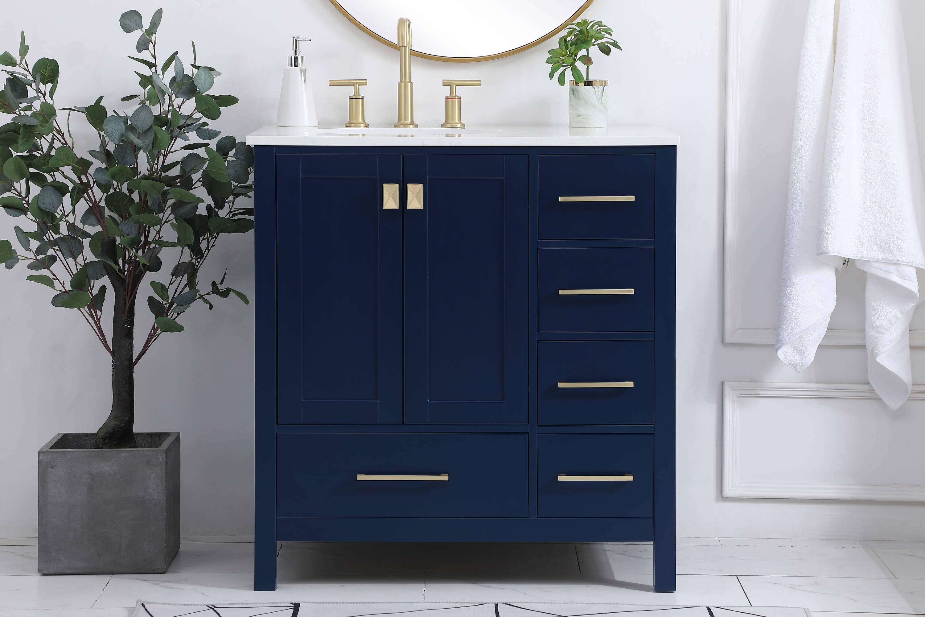 Elegant Decor FI56432BL Bath-Vanity-Combo - View #2