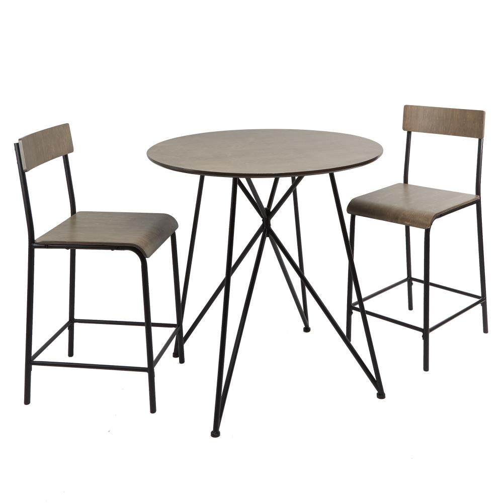 Cheyenne Products CPFD1141B-SET Black Transitional Dining Room Set with Round Table (Seats 2)