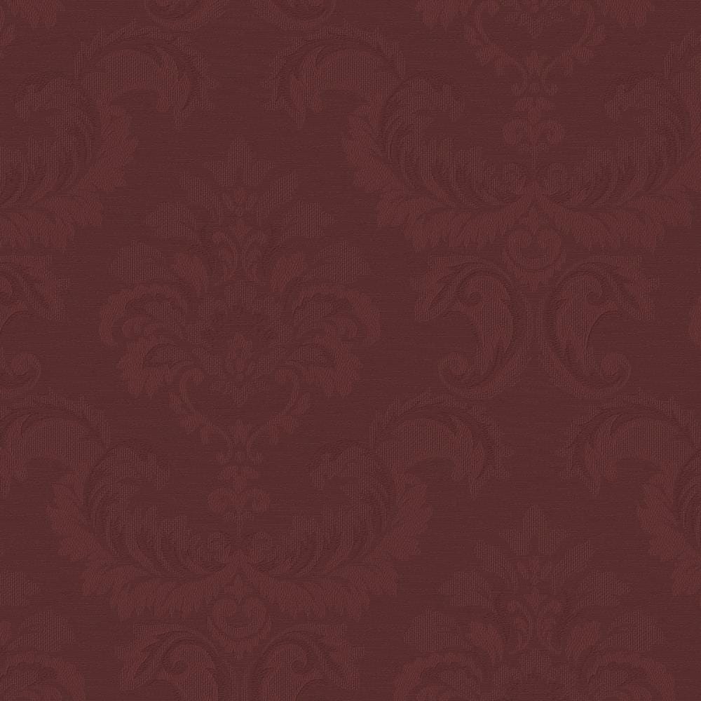 Norwall SK34738 Simply Silks 4 55-sq ft Red and gold damask Vinyl Damask Prepasted Soak and Hang Wallpaper