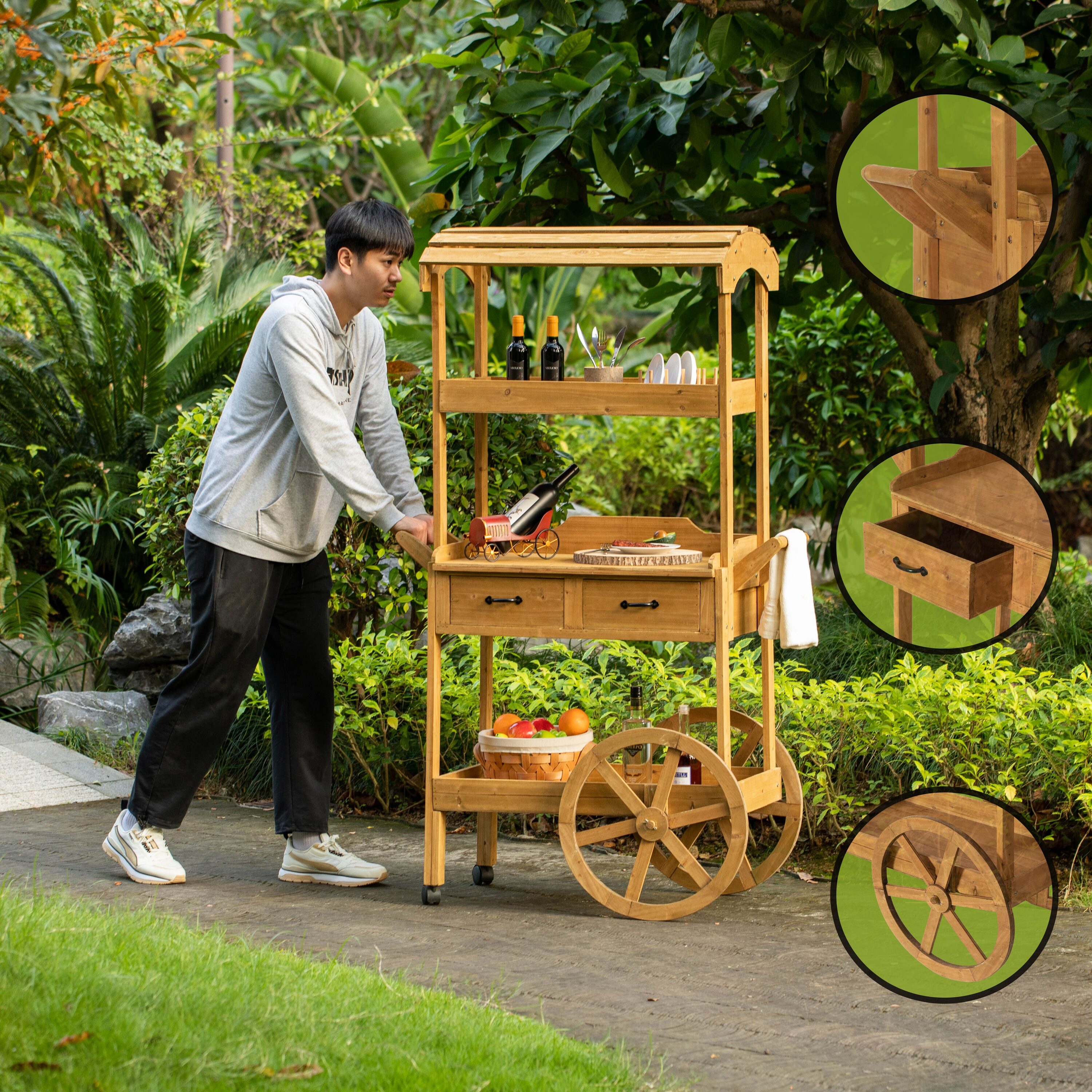 Vintiquewise QI004642 Plant-Stand - View #5