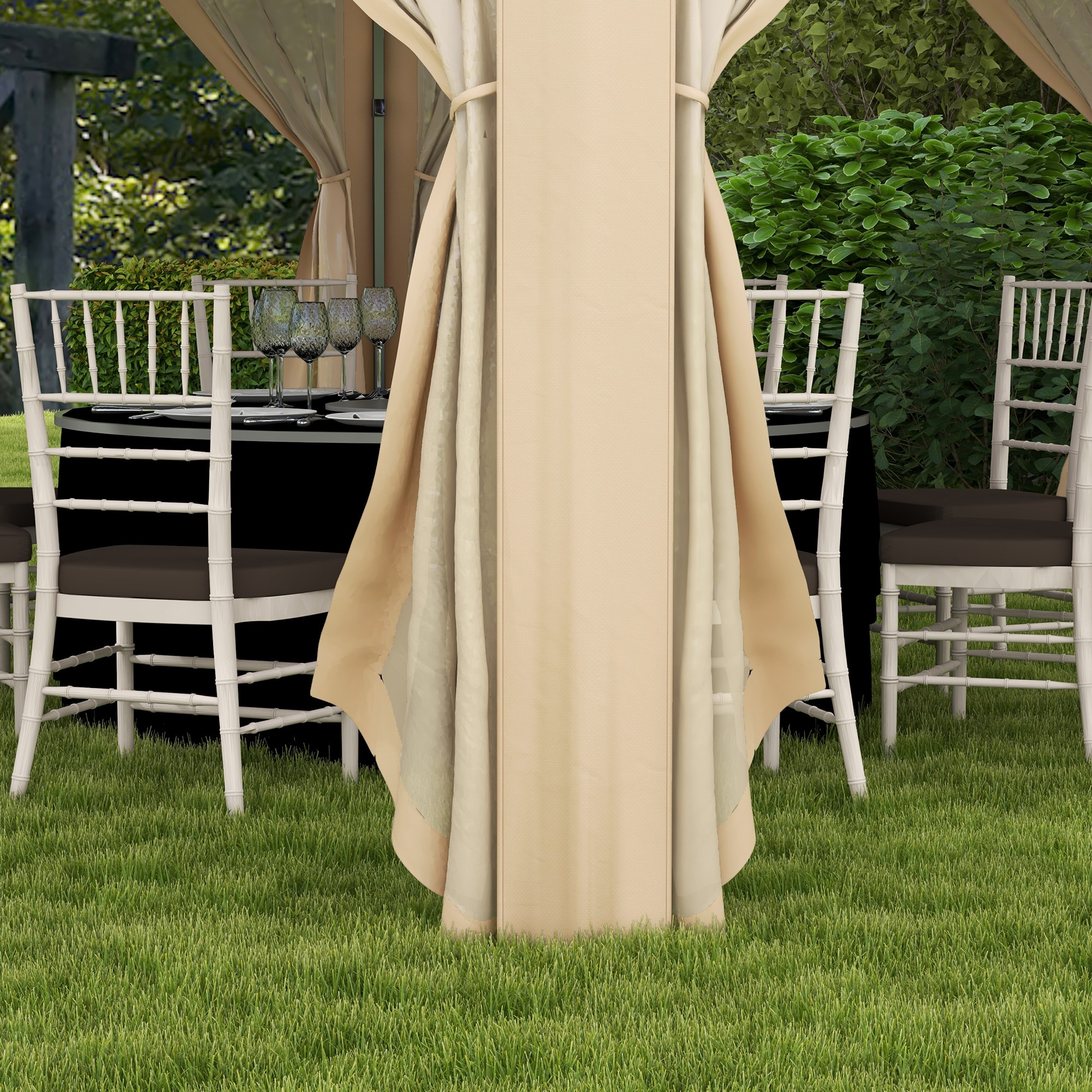 Kahomvis AOS-QP109-258 Wood-Resin-Gazebos - View #6