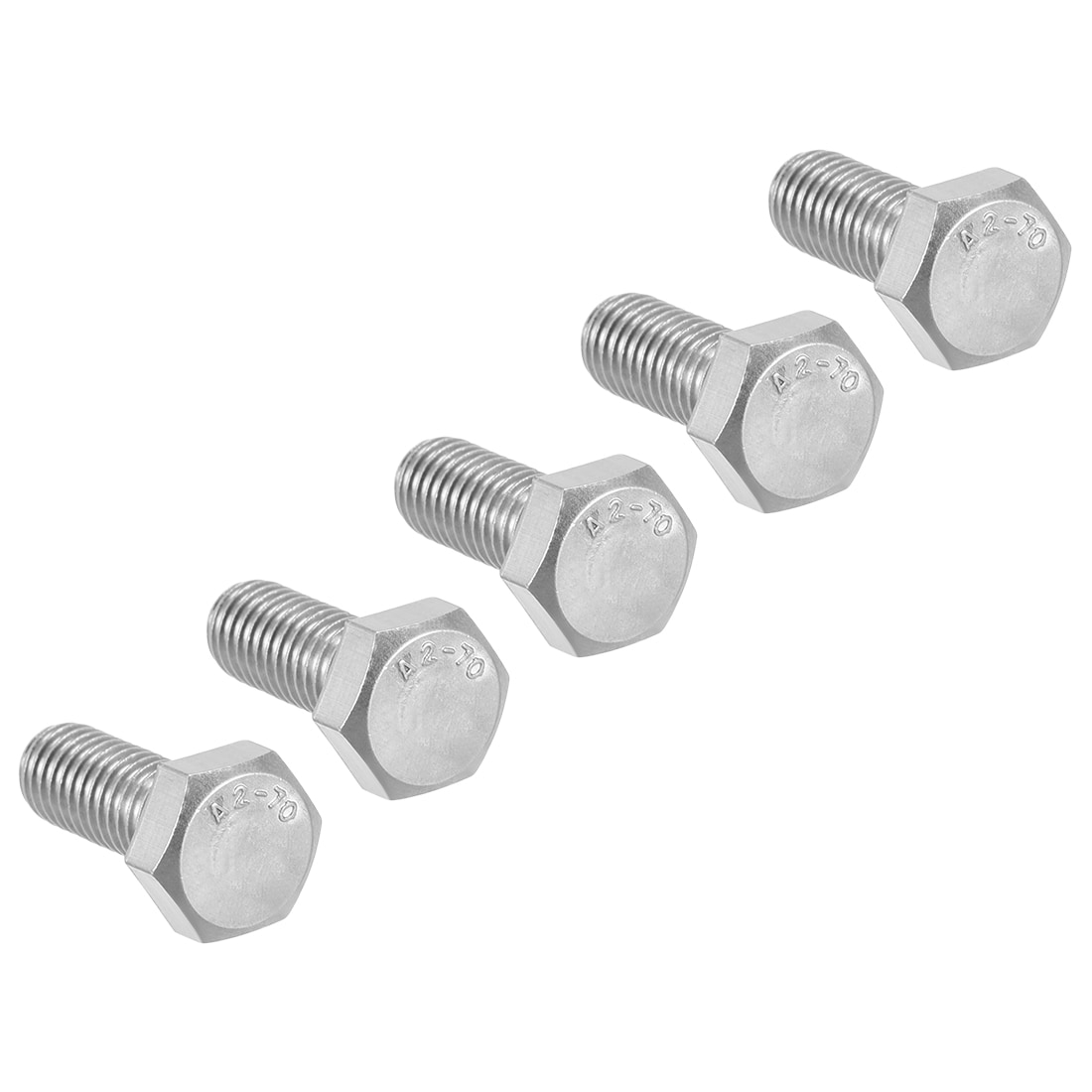 Unique Bargains M8x20mm Hex Bolts 304 Stainless Steel Hexagon Screw Bolt 5pcs