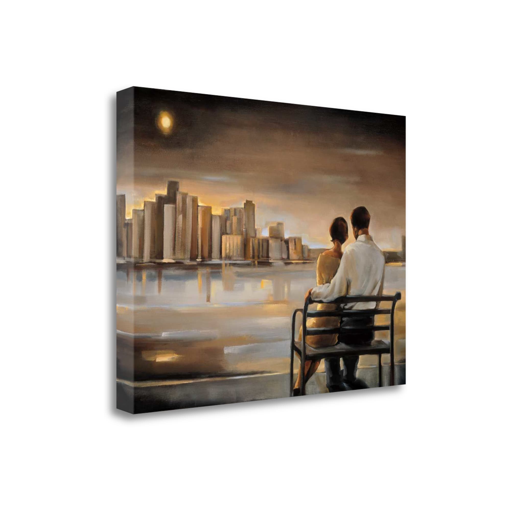 Tangletown Fine Art CA312716-2921C Reflections Iii Trish Biddle 21-in H x 29-in W People Print on Canvas