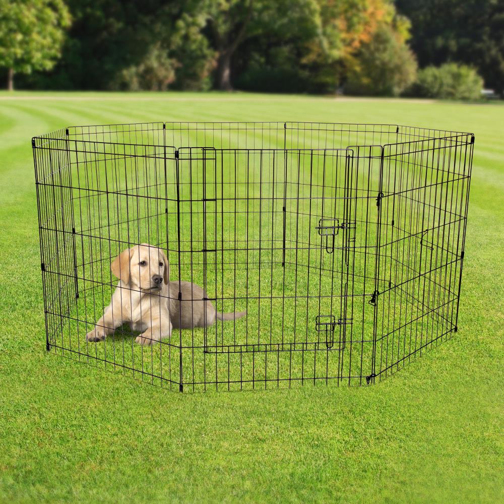 Pet Pal Wire Dog/Cat Panels Large 4.83-ft L x 5-ft W x 2.5-ft H in the ...