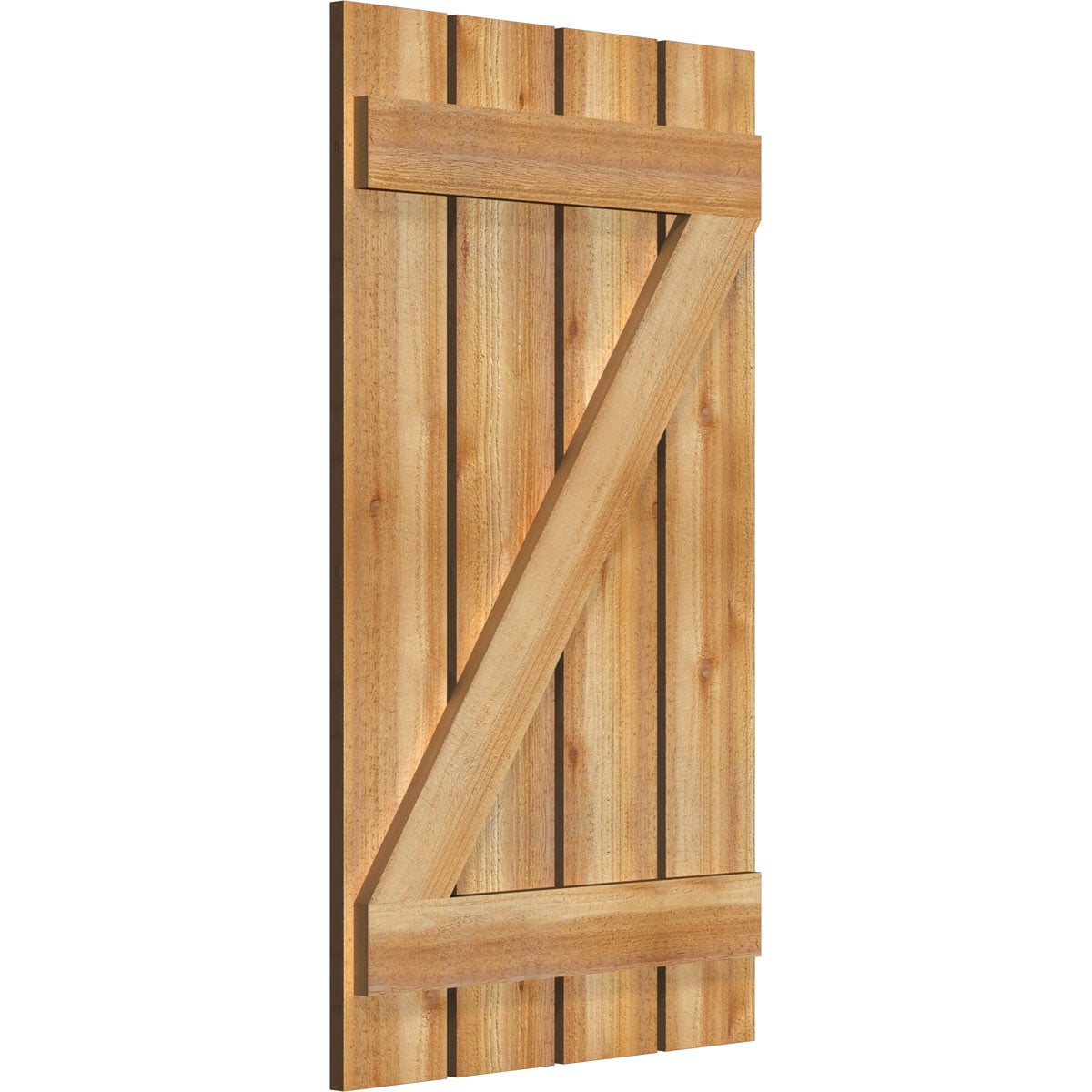 Ekena Millwork RBS06Z23X040RWR Exterior-Shutters - View #2