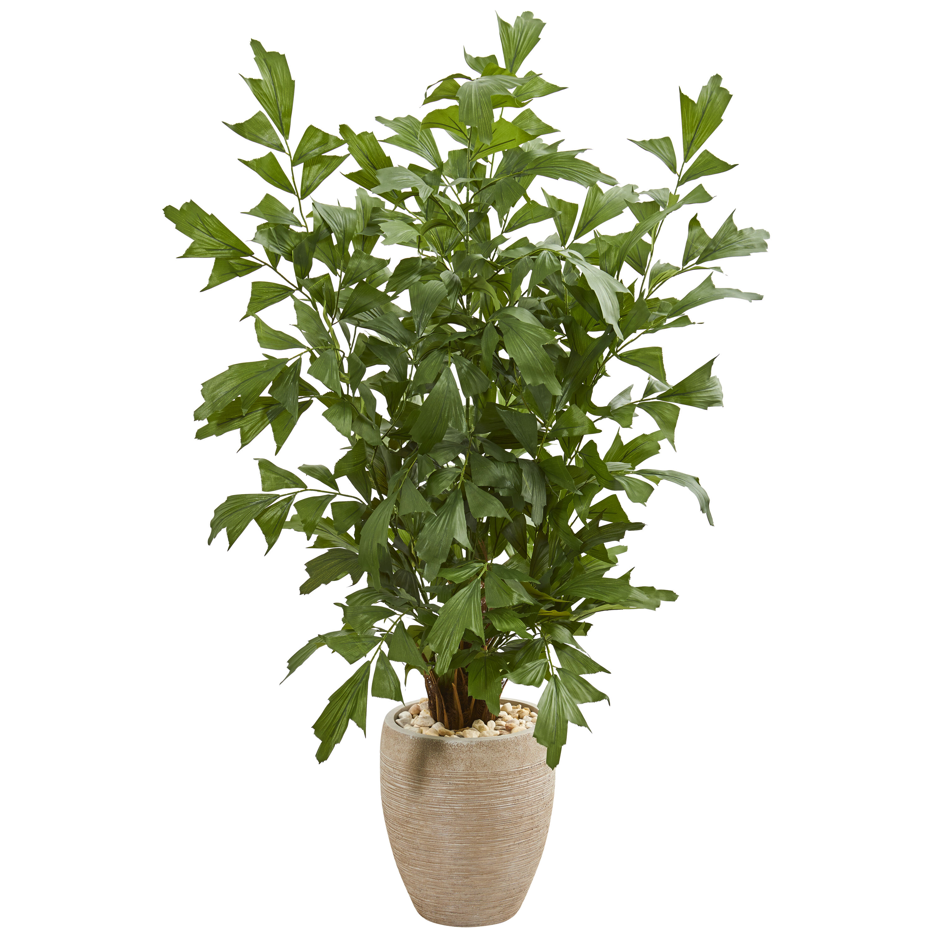  5-ft Fishtail Palm Artificial Tree in Sand Colored Planter