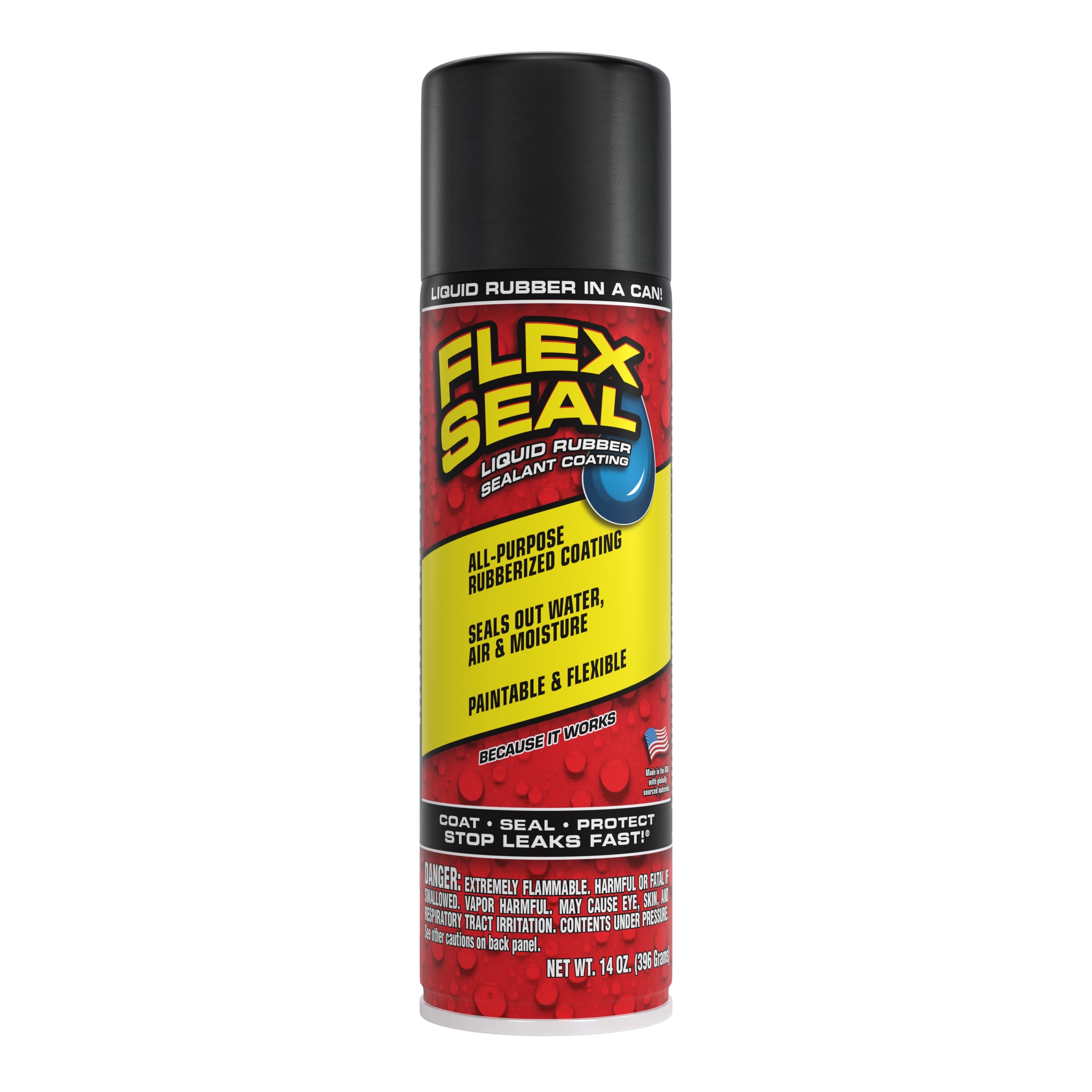 Flex Seal 14 Fl Oz Black Aerosol Spray Waterproof Rubberized Coating Fsr20 At