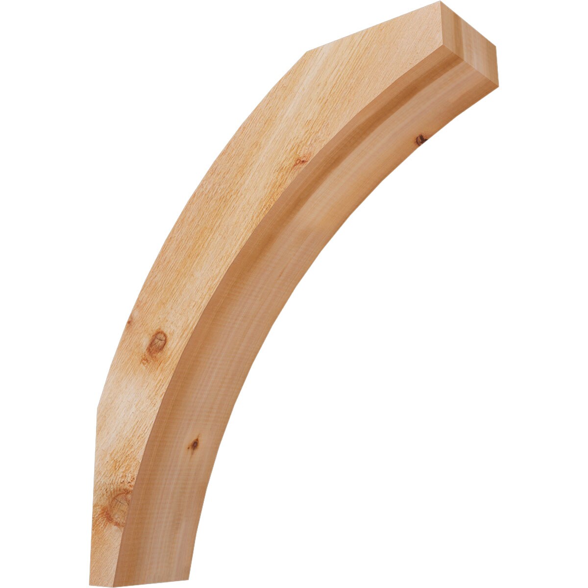 Ekena Millwork BRC06X24X28THR00RWR 6-in x 24-in x 28-in Western Red Cedar Unfinished Wood Thorton Rough Sawn Knee Brace