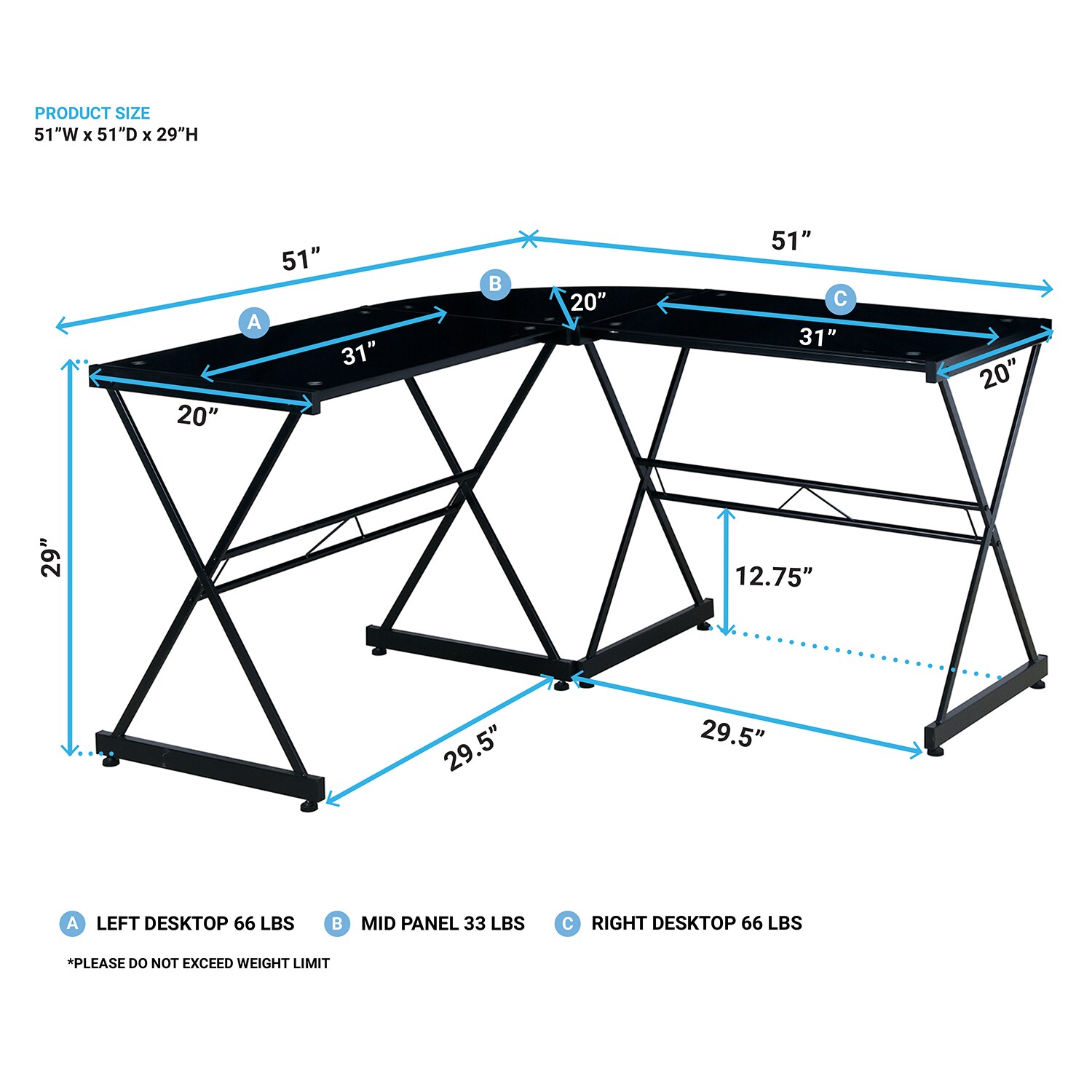 GZMR GZ-W5139 desks - View #8