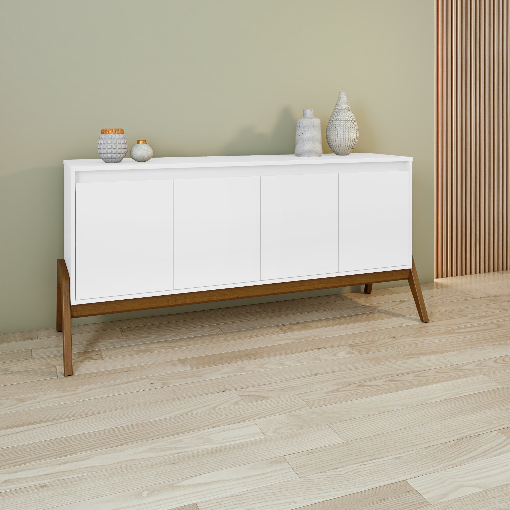 Manhattan Comfort SB-62722-WH Contemporary/Modern Matte White Sideboard