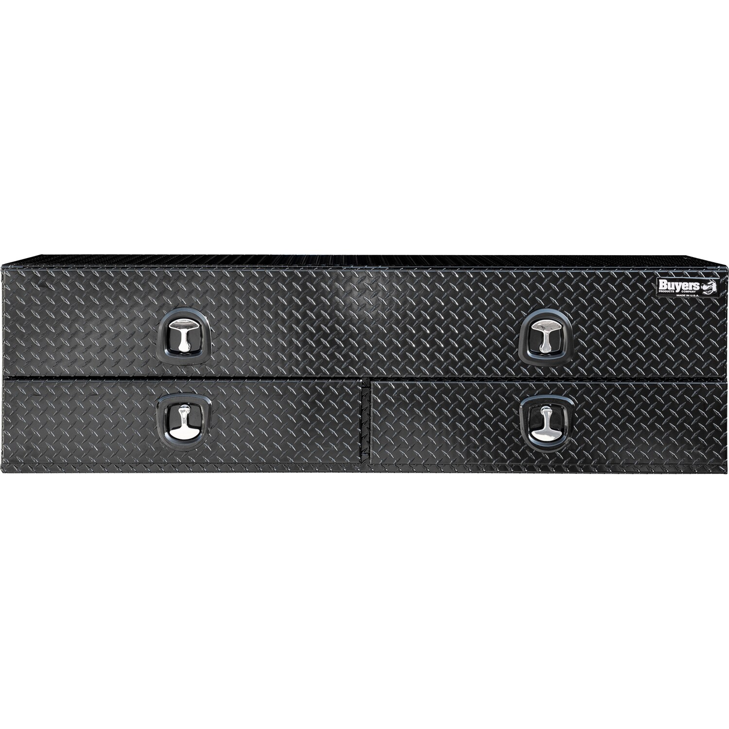 Buyers Products 1721678 72-in x 18-in x 21-in Black Diamond Tread Aluminum Side mount Truck Tool Box