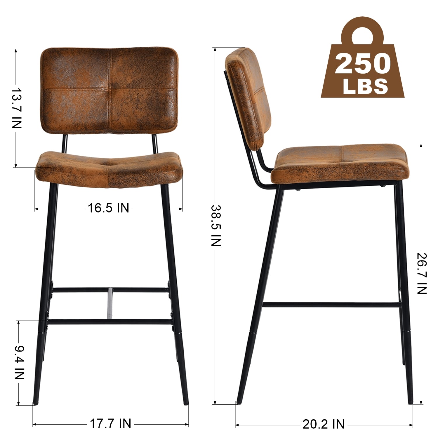 Homy Casa POMONA BAR 2 stools - View #5