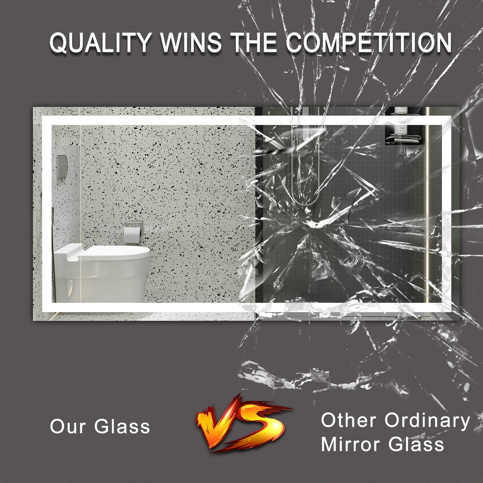 Forclover WBSG-127906 Framed-Bath-Mirrors - View #5